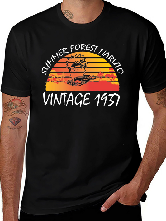 Summer Forest Naruto Vintage 1937 T-Shirt