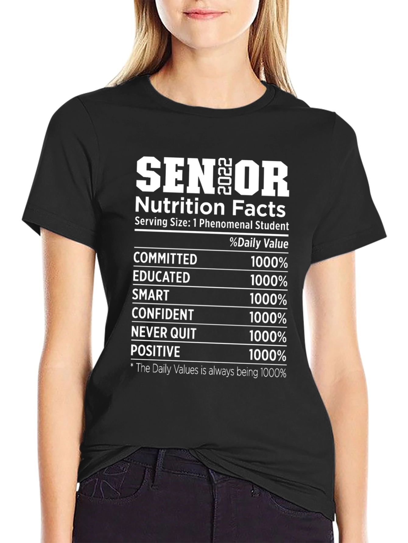 Senior 2022 Nutrition Facts T-Shirt