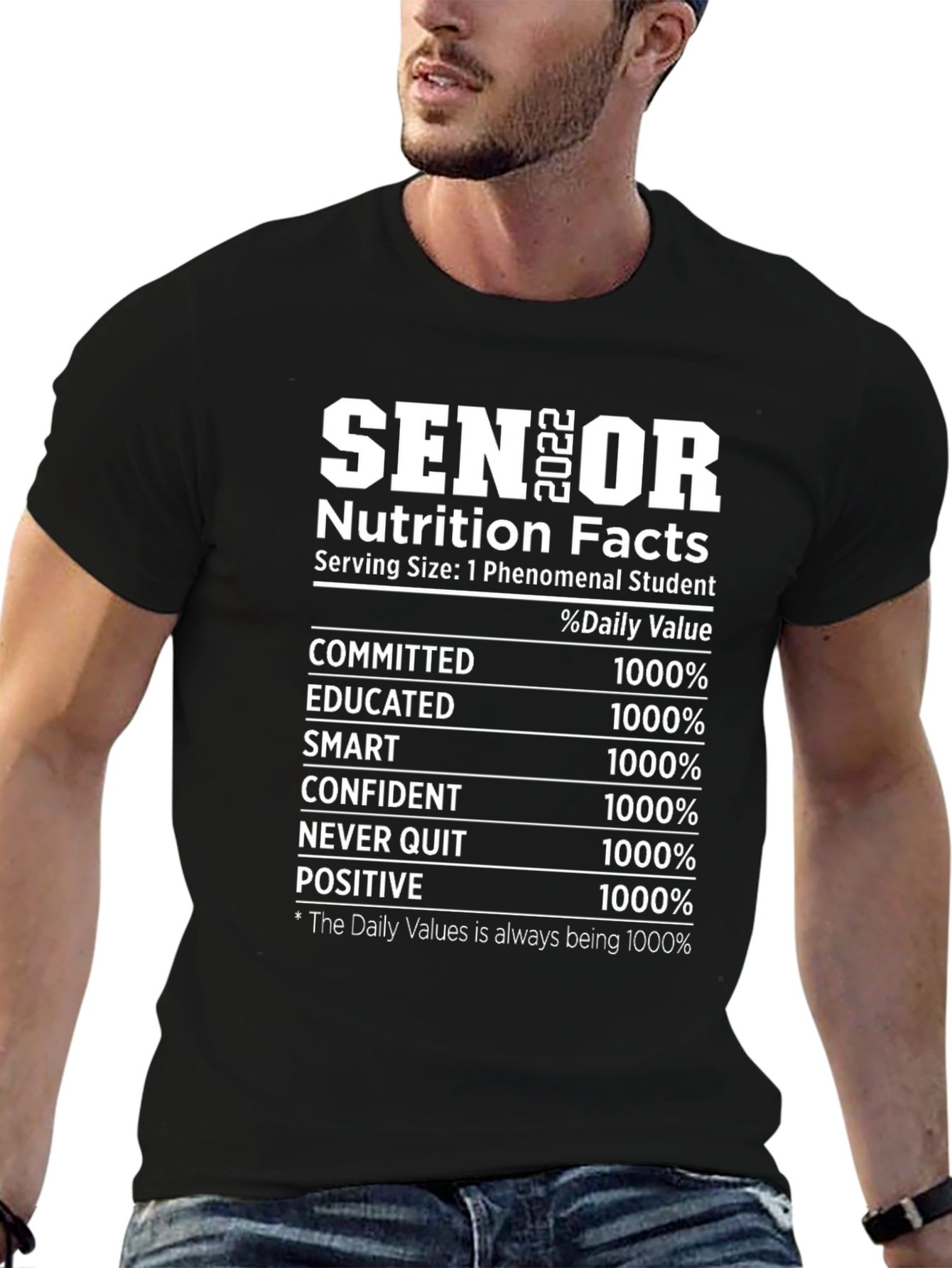 Senior 2022 Nutrition Facts T-Shirt