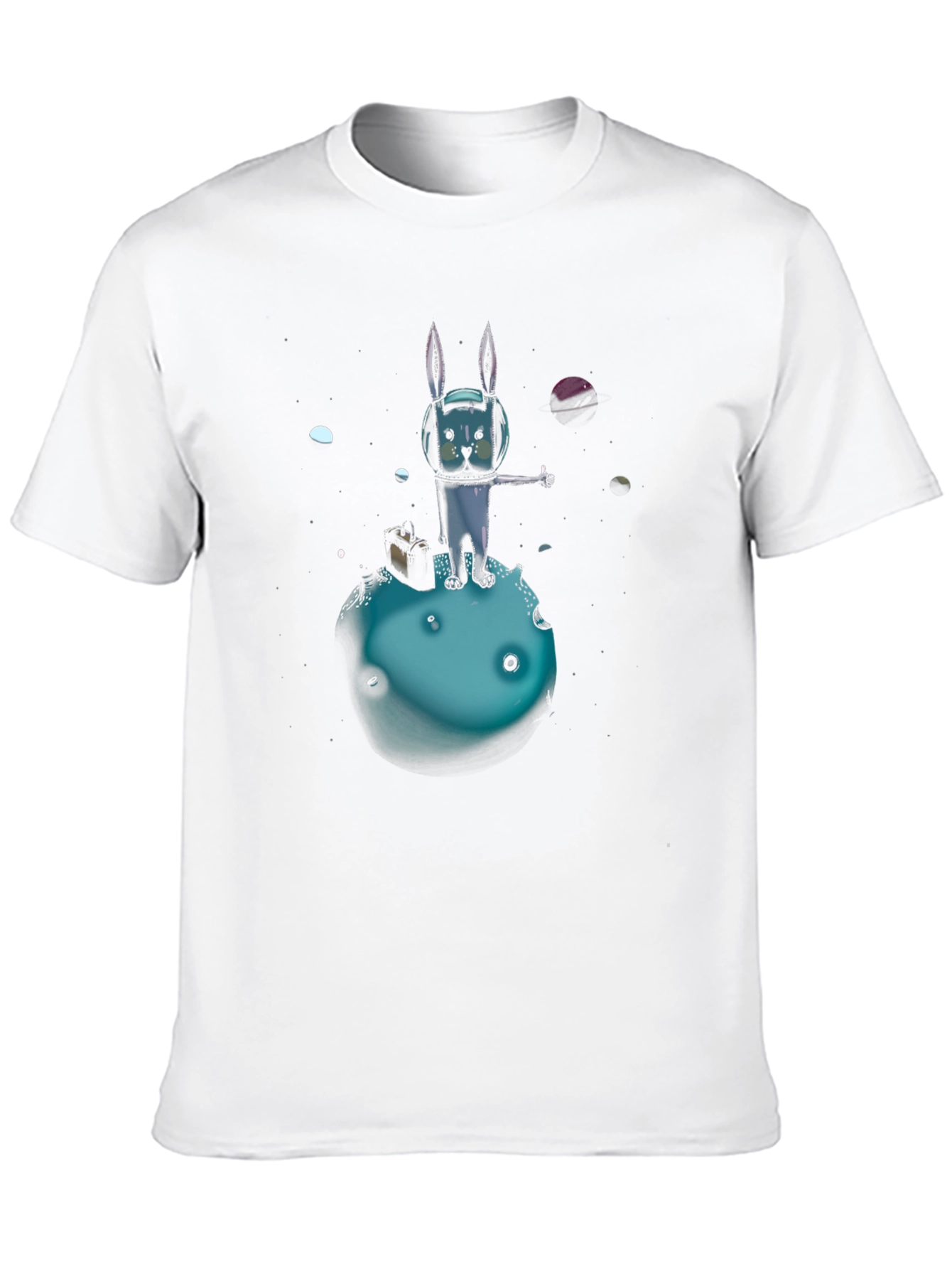 Space Rabbit T-Shirt: Galactic Hitchhiker