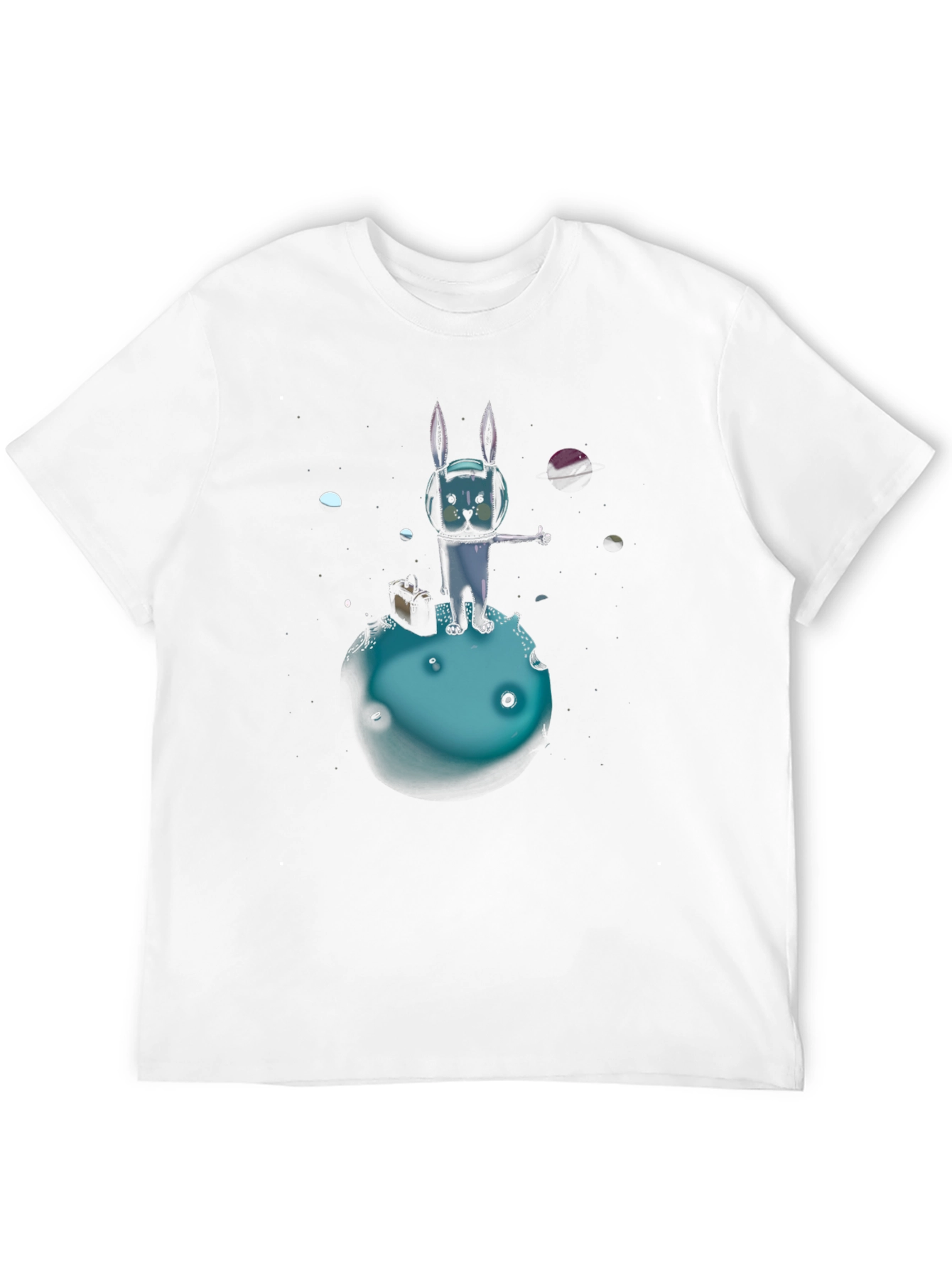 Space Rabbit T-Shirt: Galactic Hitchhiker