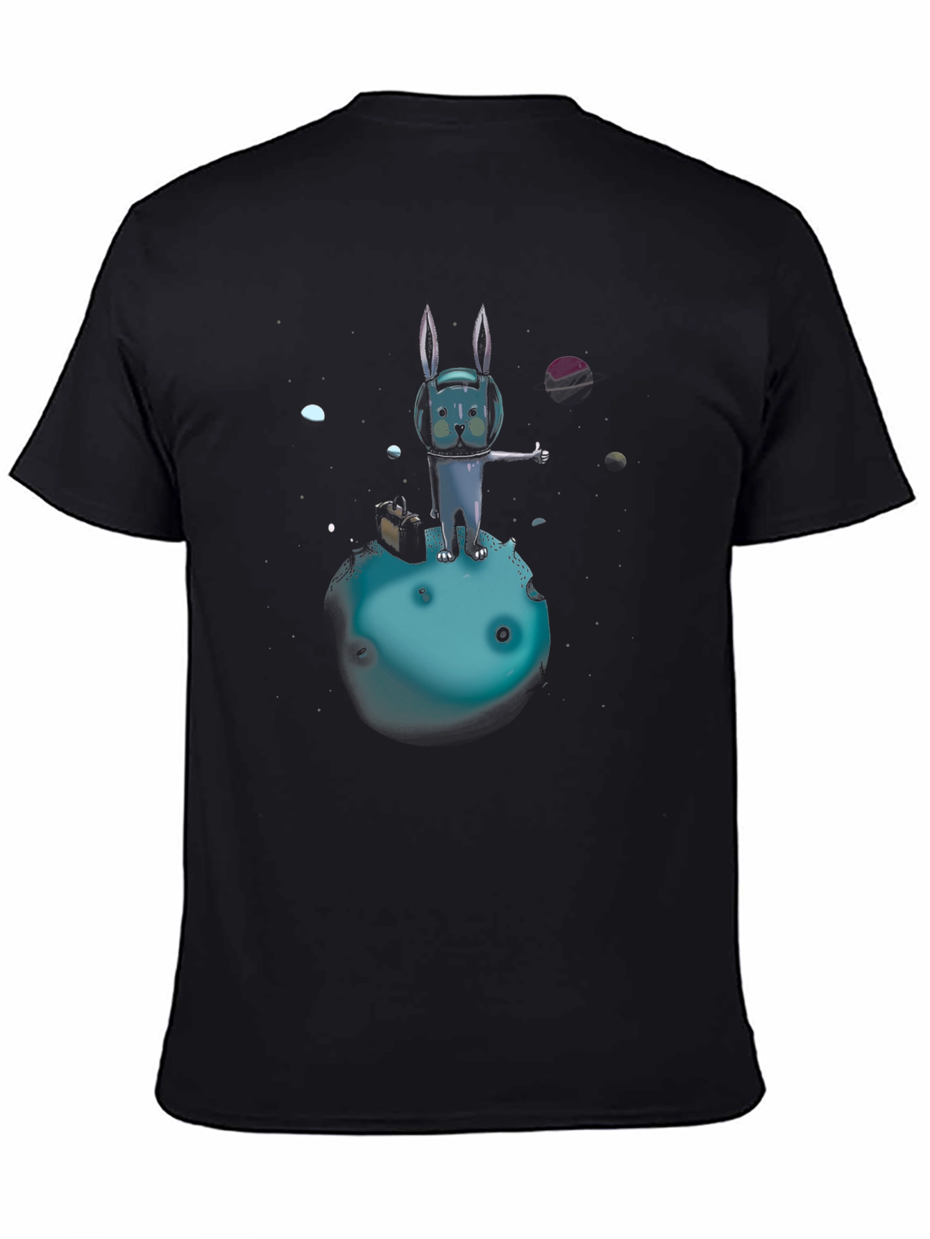 Space Rabbit T-Shirt: Galactic Hitchhiker