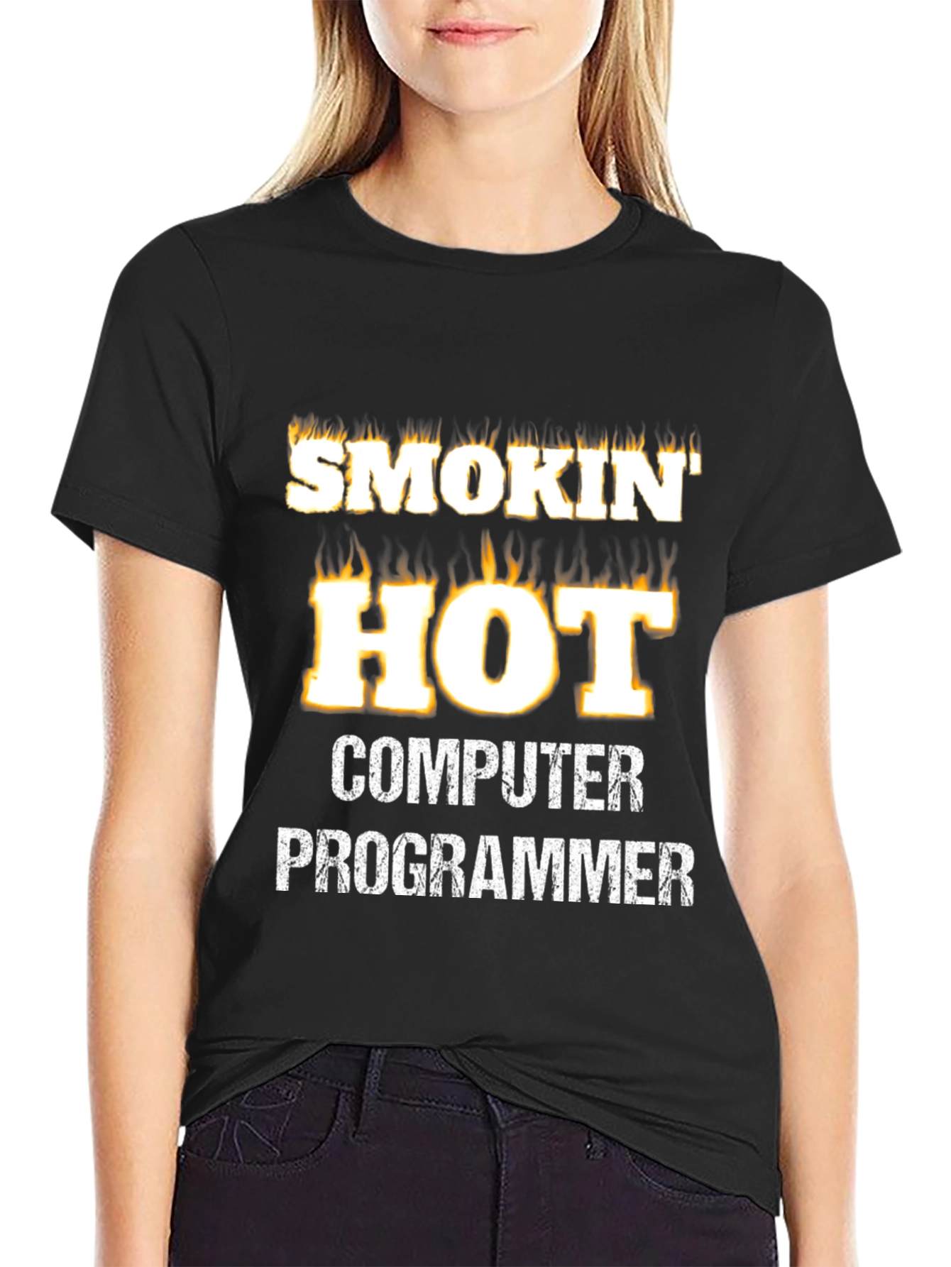Smokin Hot Computer Programmer Graphic Tee