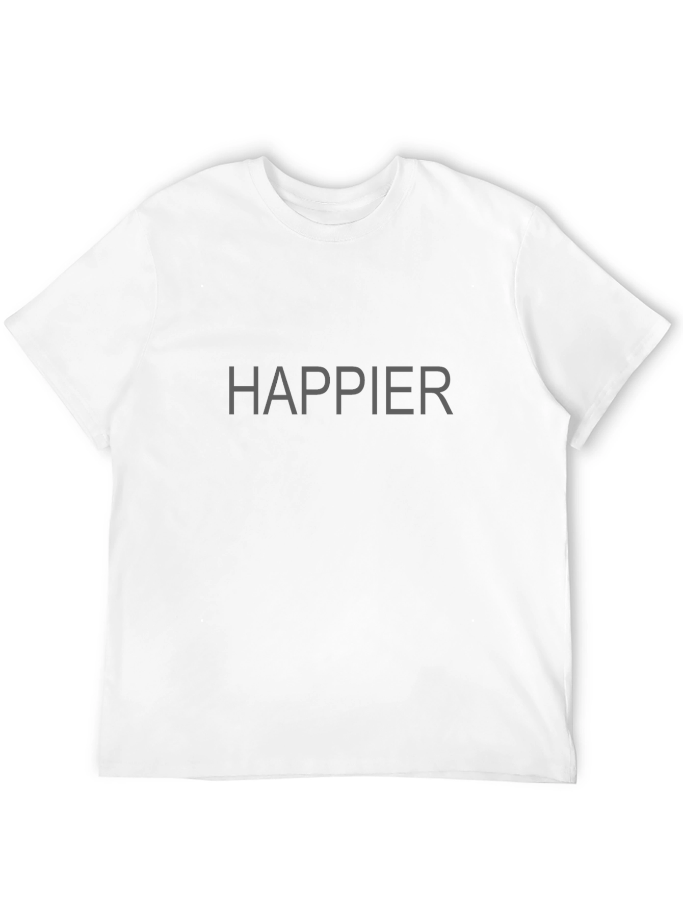 Happier Graphic Tee - Black Casual Shirt