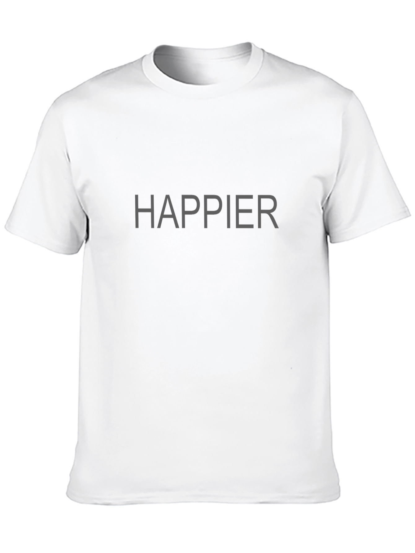 Happier Graphic Tee - Black Casual Shirt