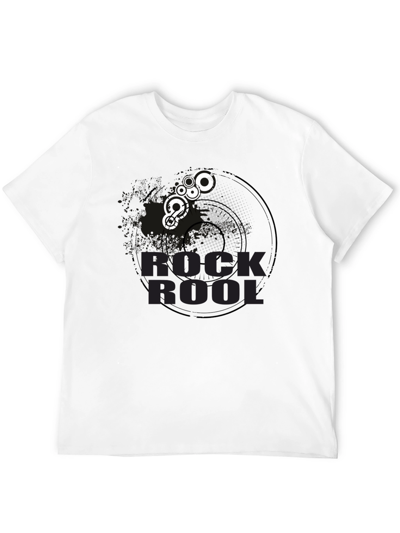 Rock & Roll Graphic Tee - Black