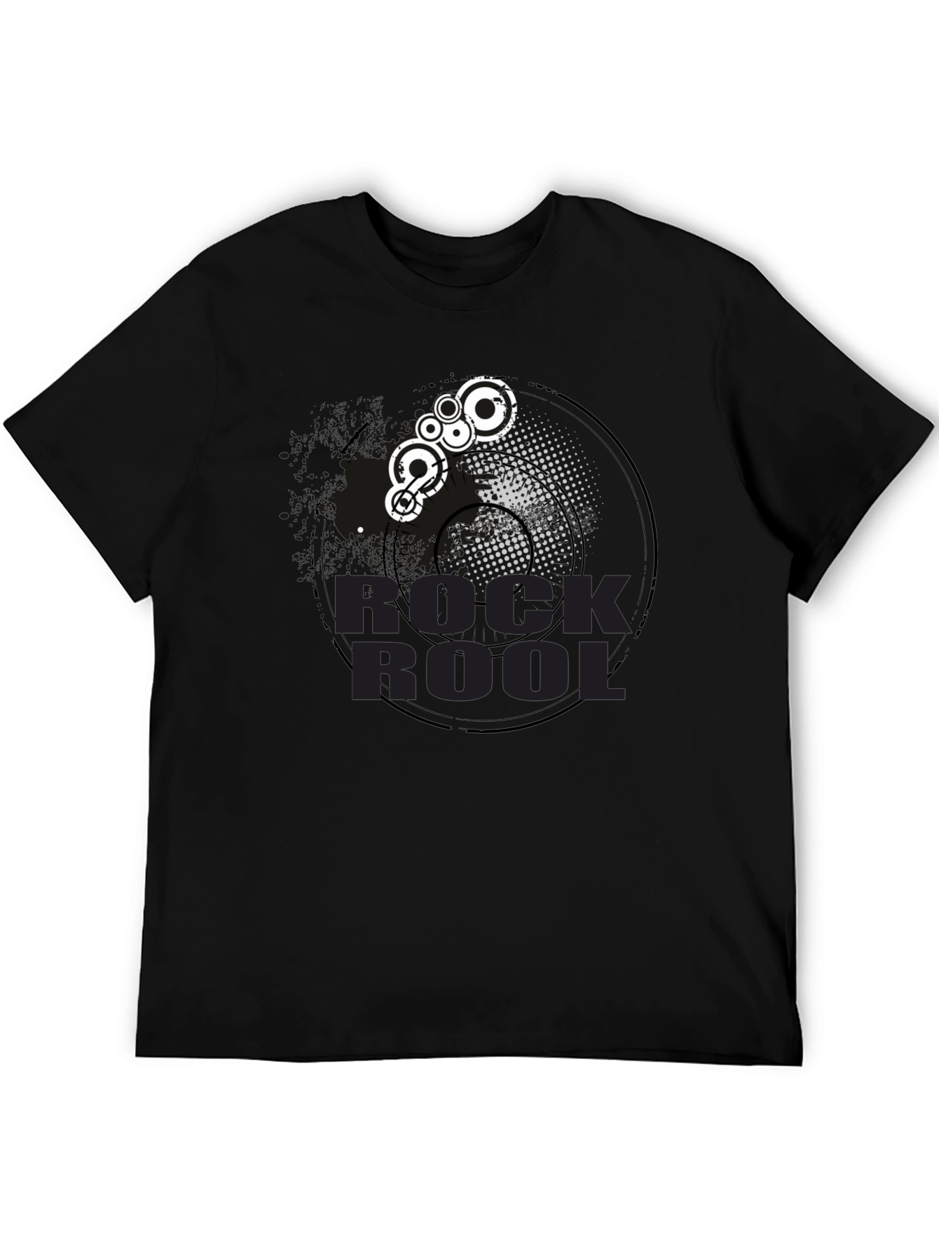 Rock & Roll Graphic Tee - Black