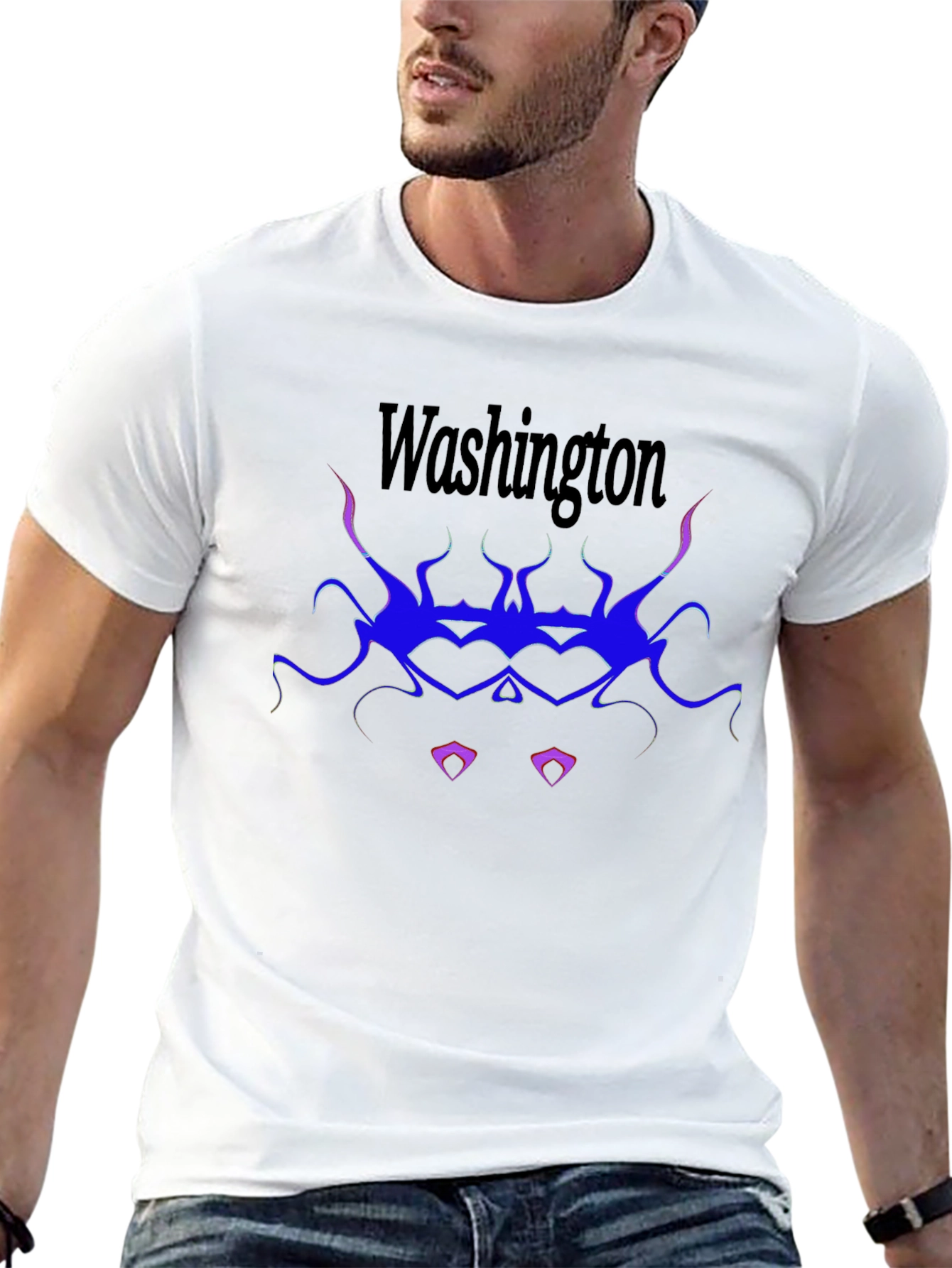Washington Graphic T-Shirt - Black