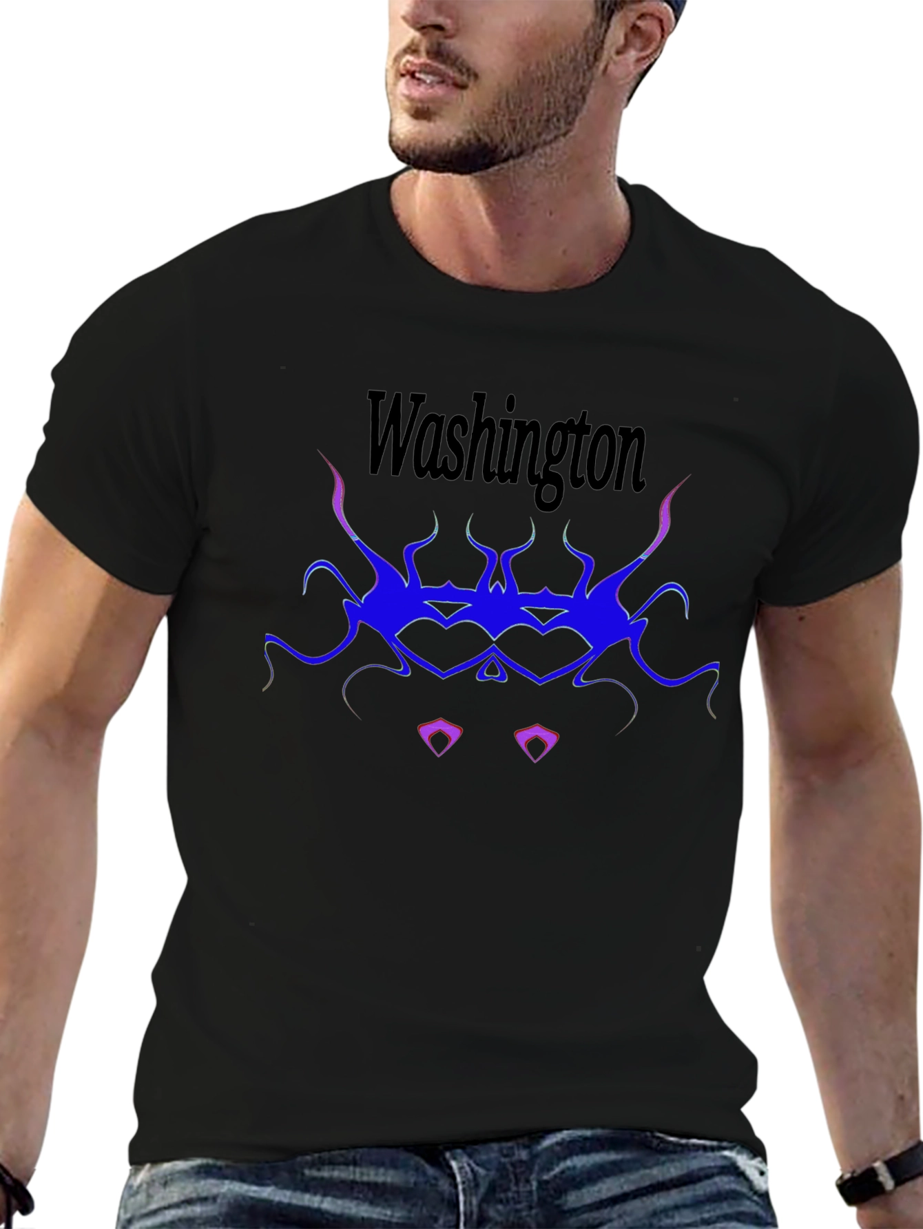 Washington Graphic T-Shirt - Black