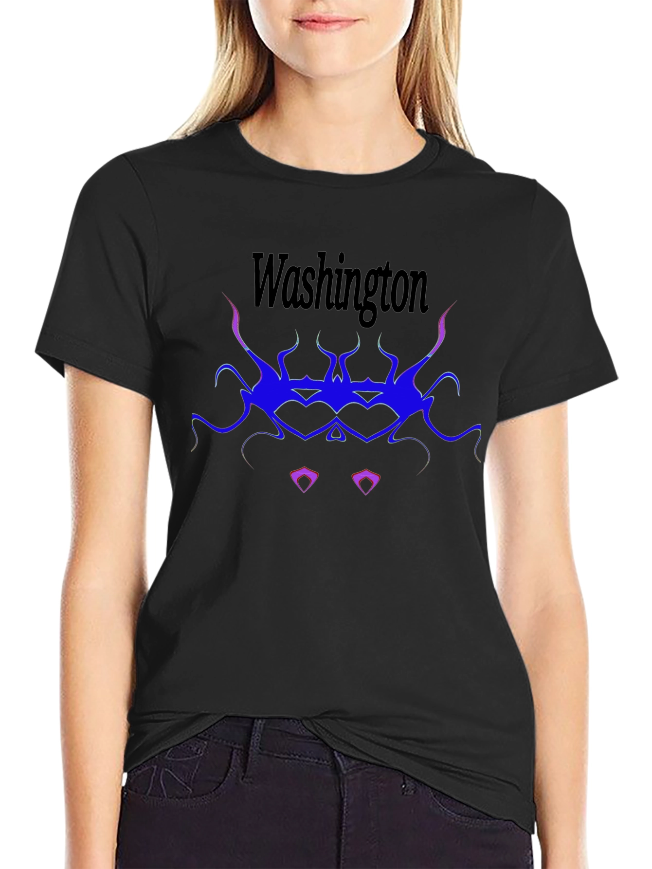 Washington Graphic T-Shirt - Black