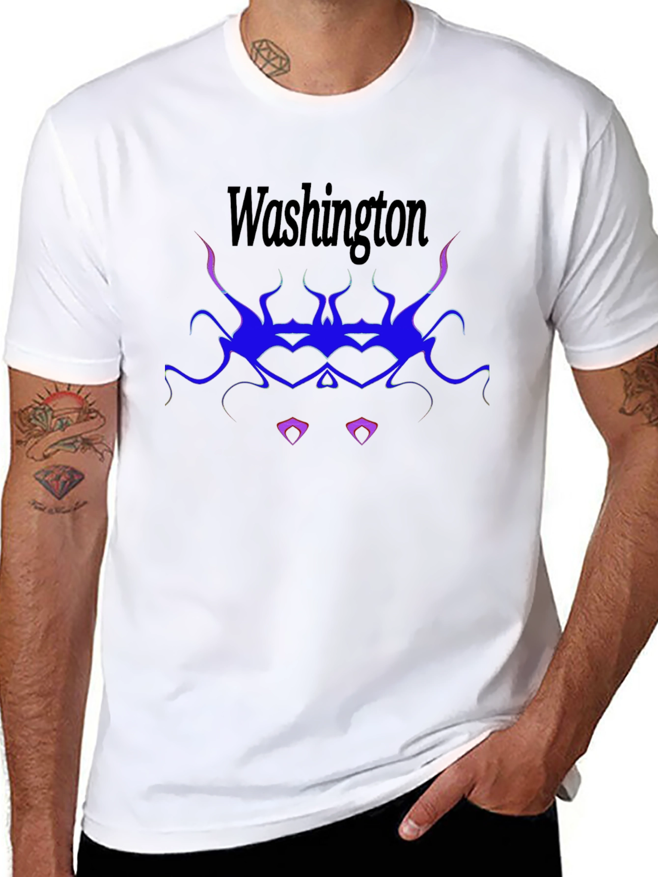 Washington Graphic T-Shirt - Black