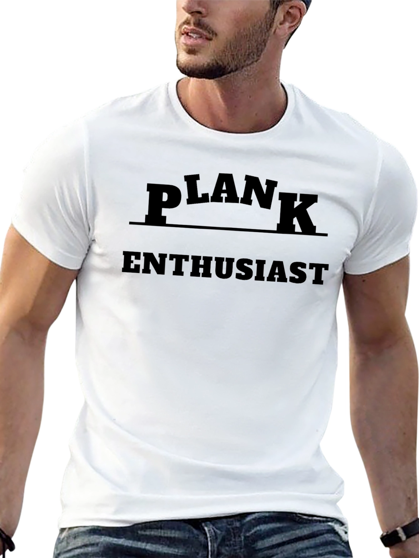 Plank Enthusiast Black T-Shirt