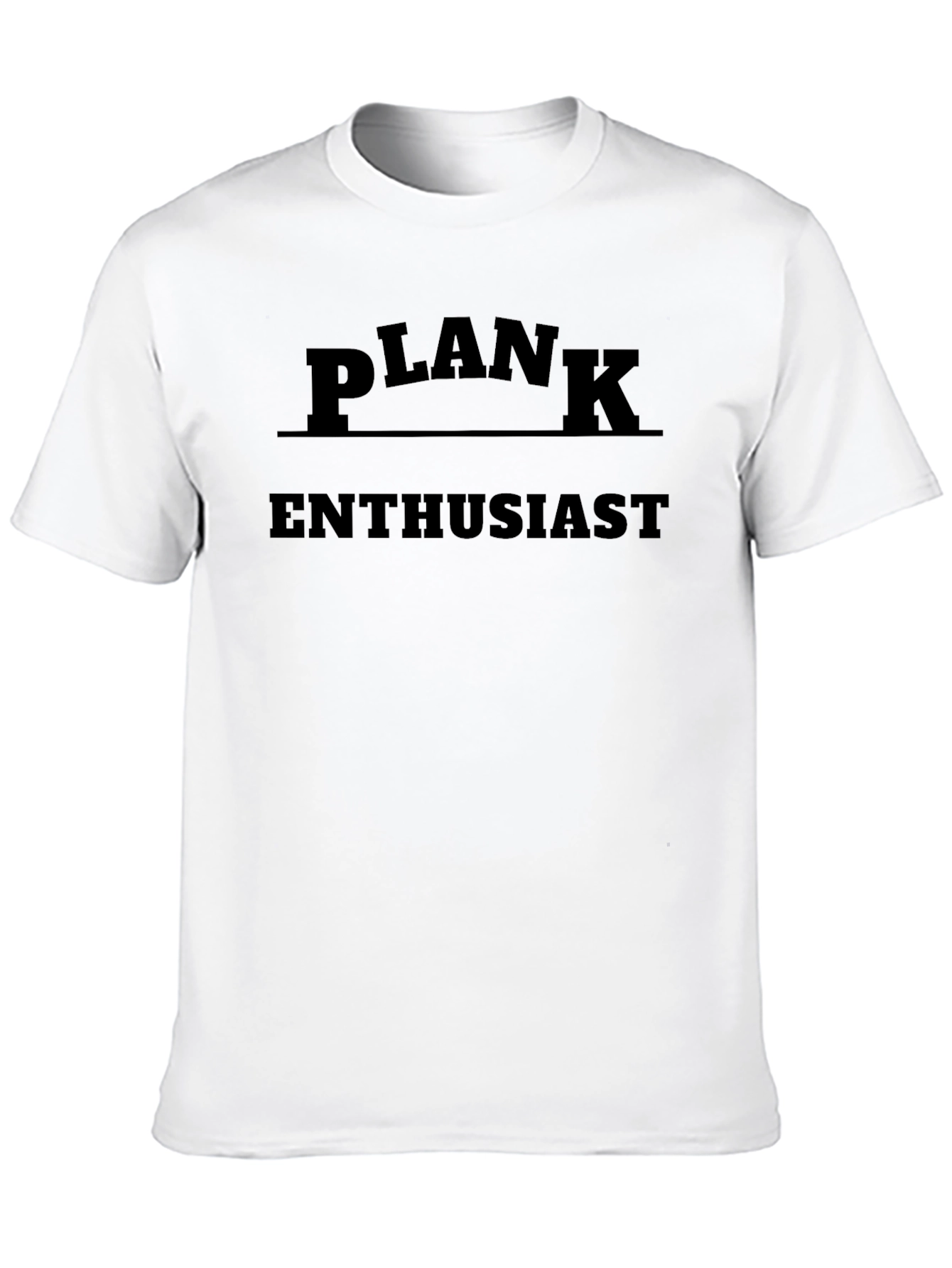 Plank Enthusiast Black T-Shirt