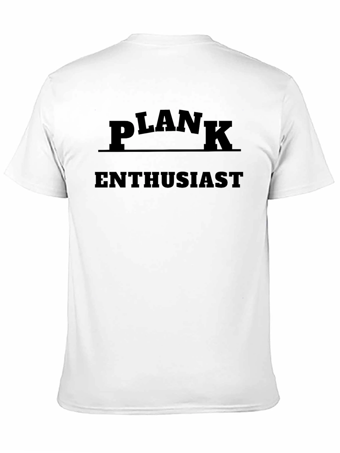 Plank Enthusiast Black T-Shirt