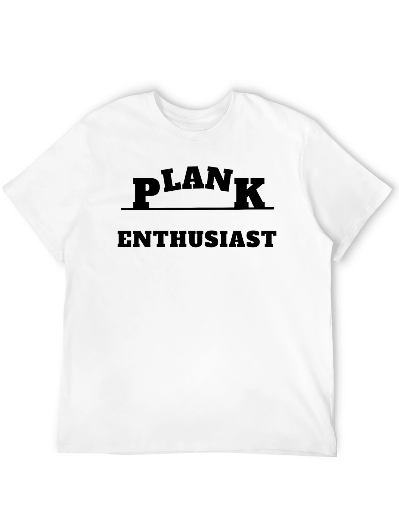 Plank Enthusiast Black T-Shirt