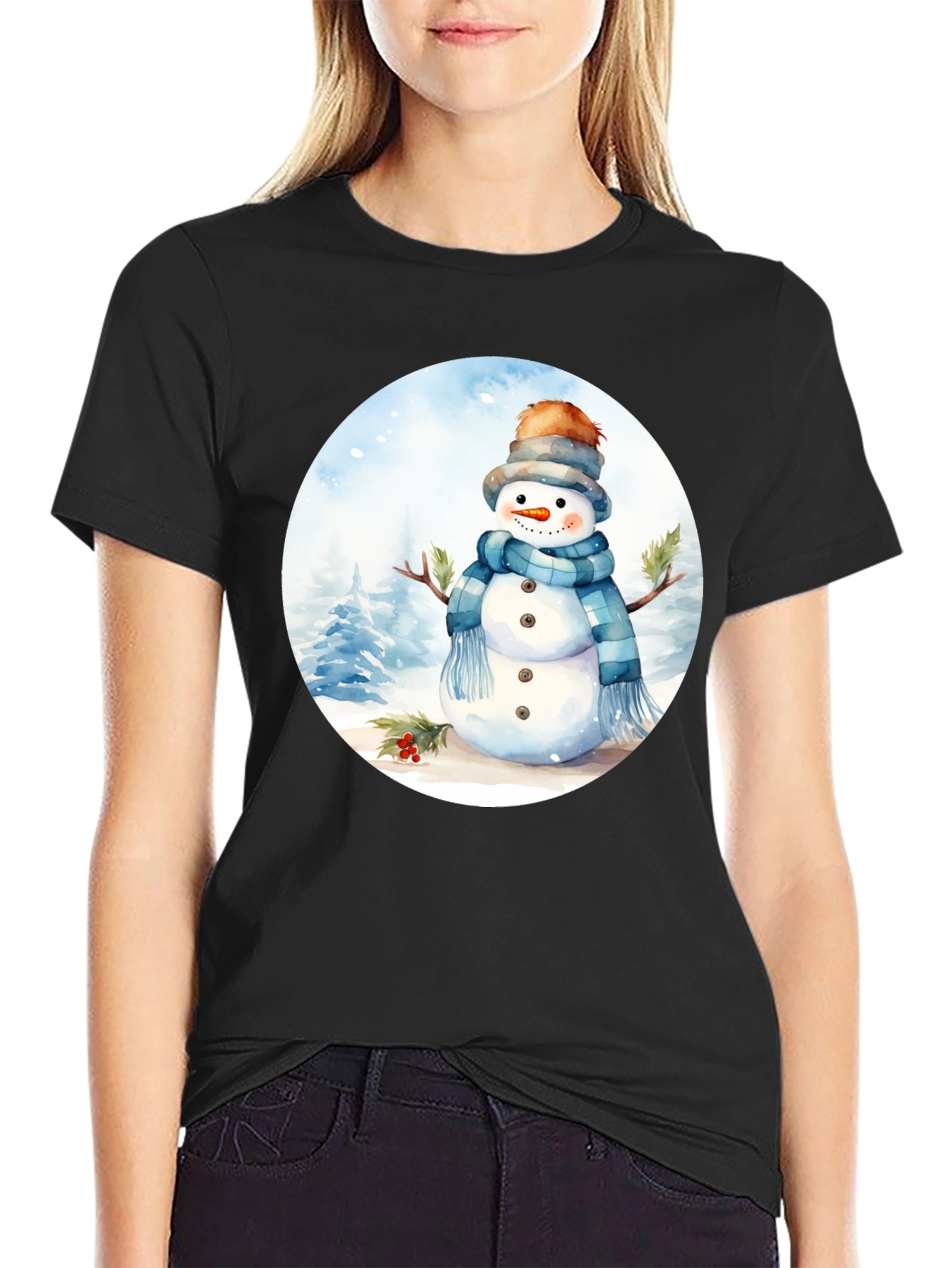 Winter Snowman Graphic Tee