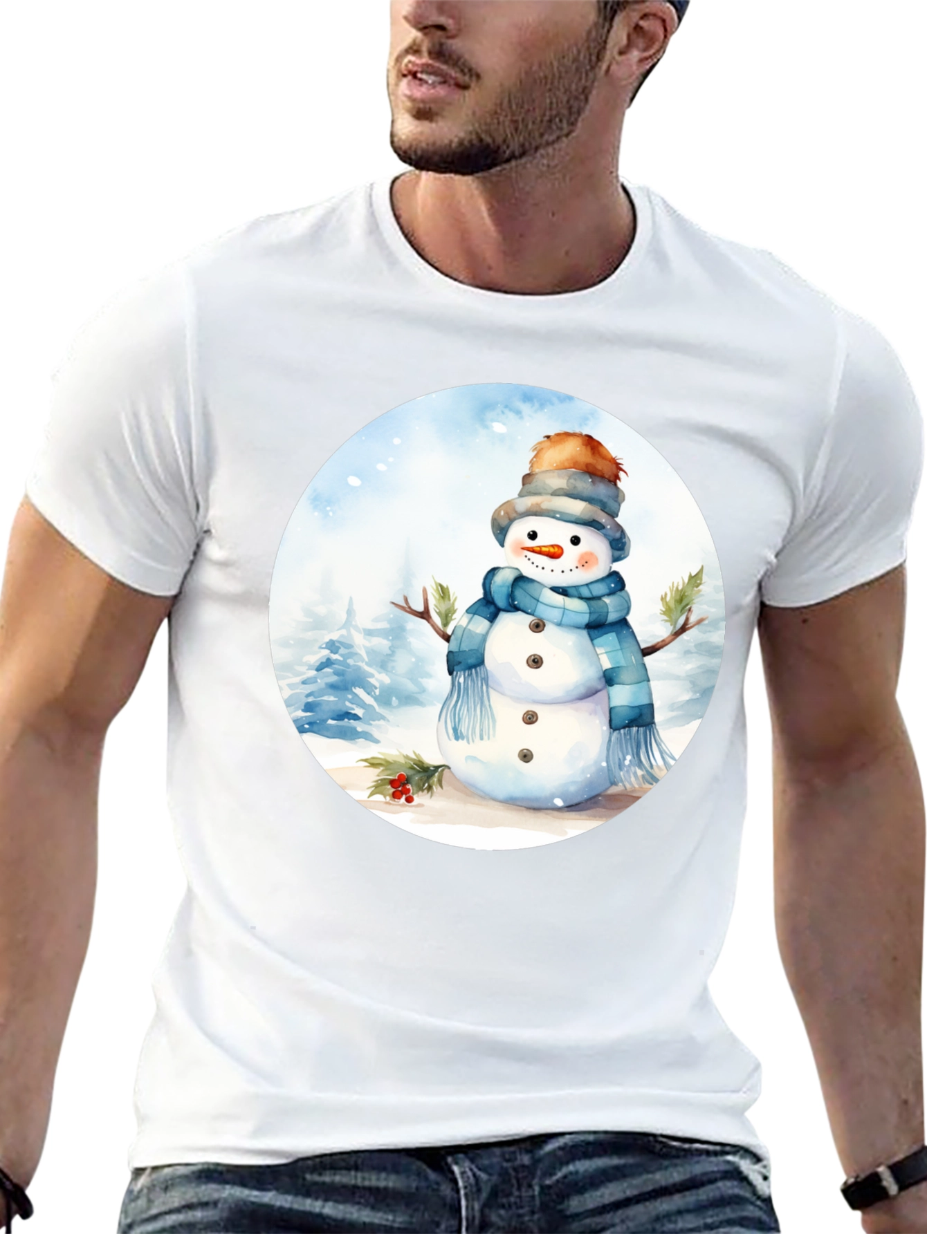 Winter Snowman Graphic Tee