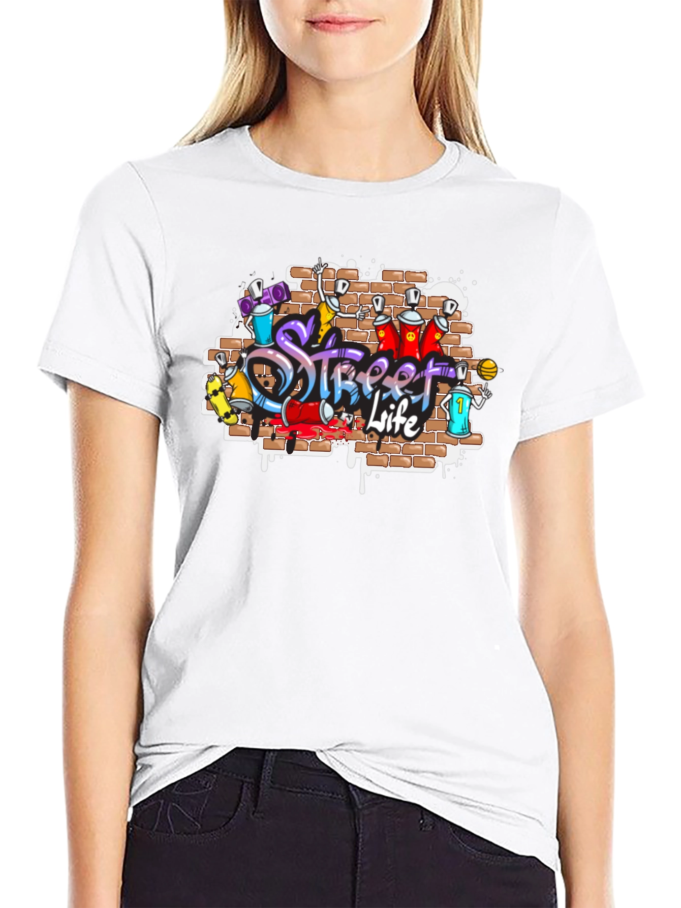 Street Life Graffiti T-Shirt