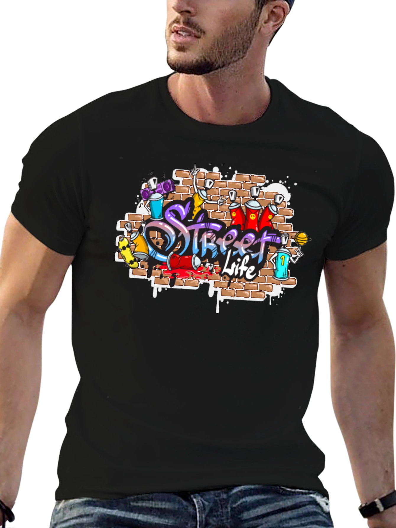 Street Life Graffiti T-Shirt