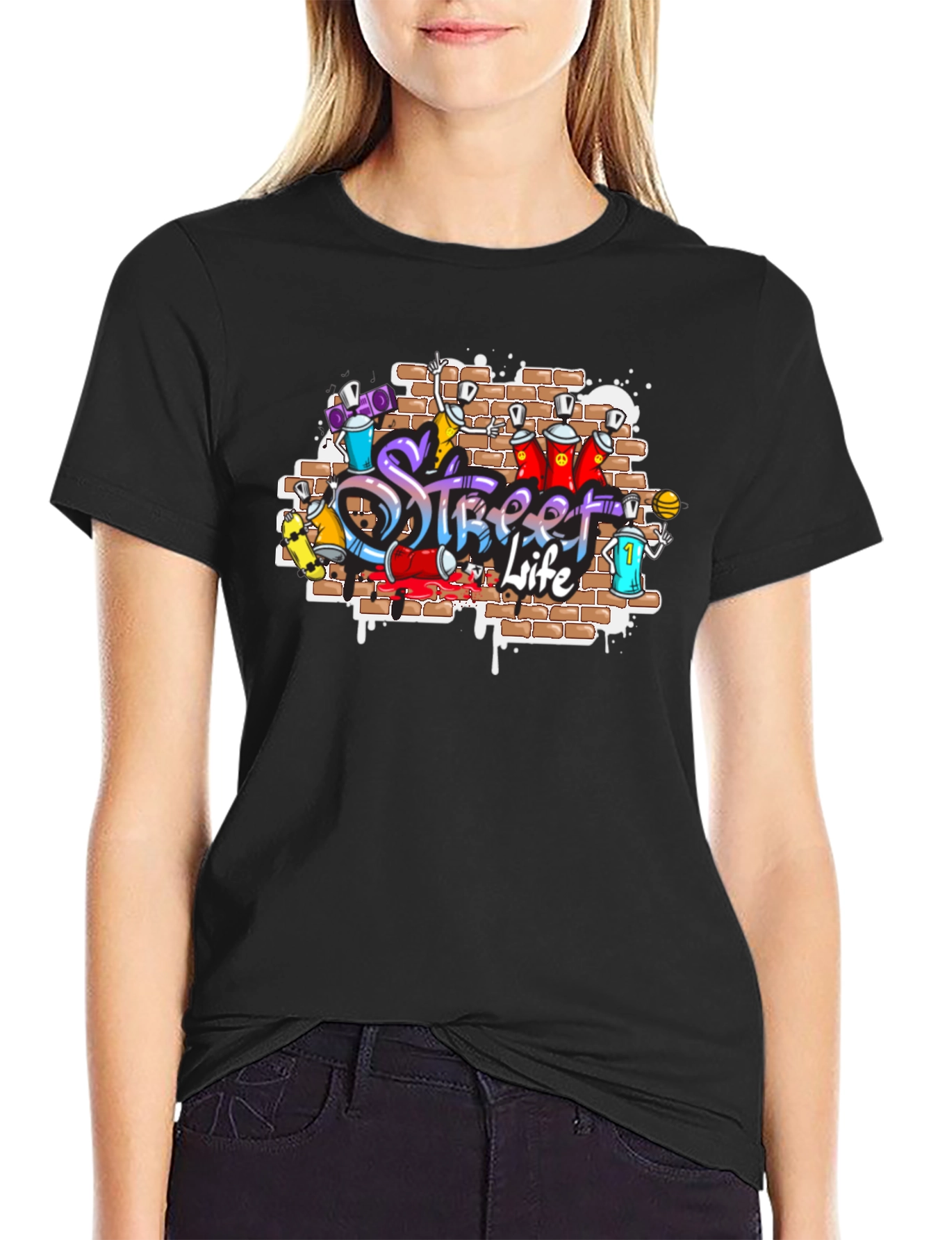 Street Life Graffiti T-Shirt