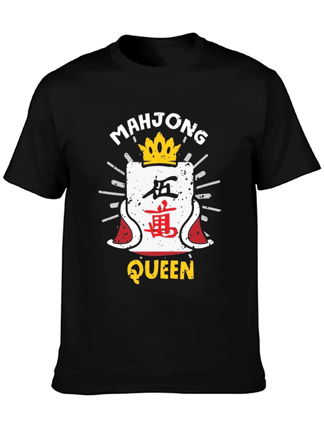 Mahjong Queen Black T-Shirt