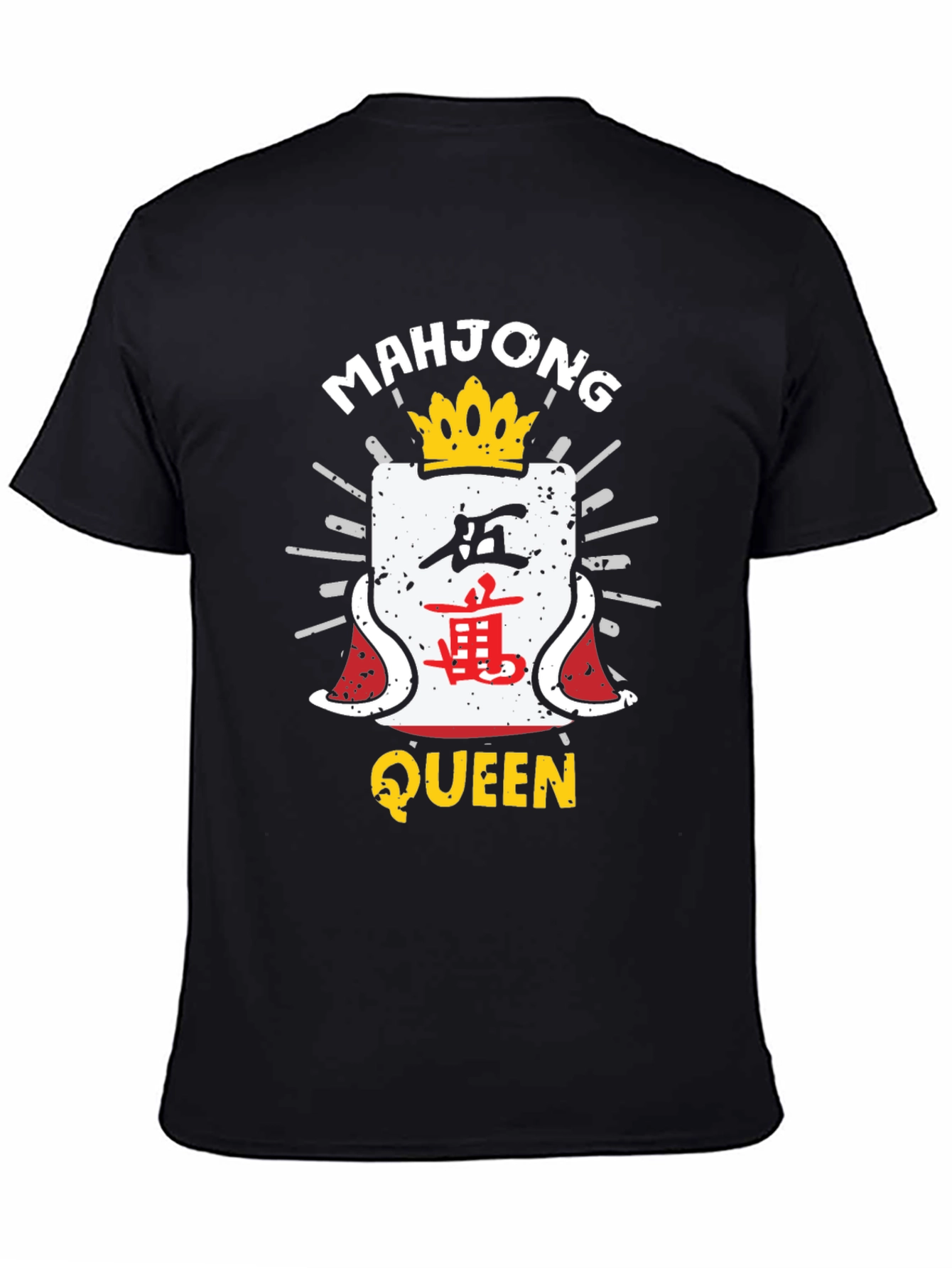 Mahjong Queen Black T-Shirt