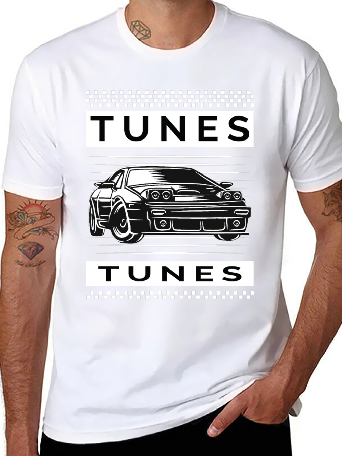 Tunes Car Graphic Tee - Black