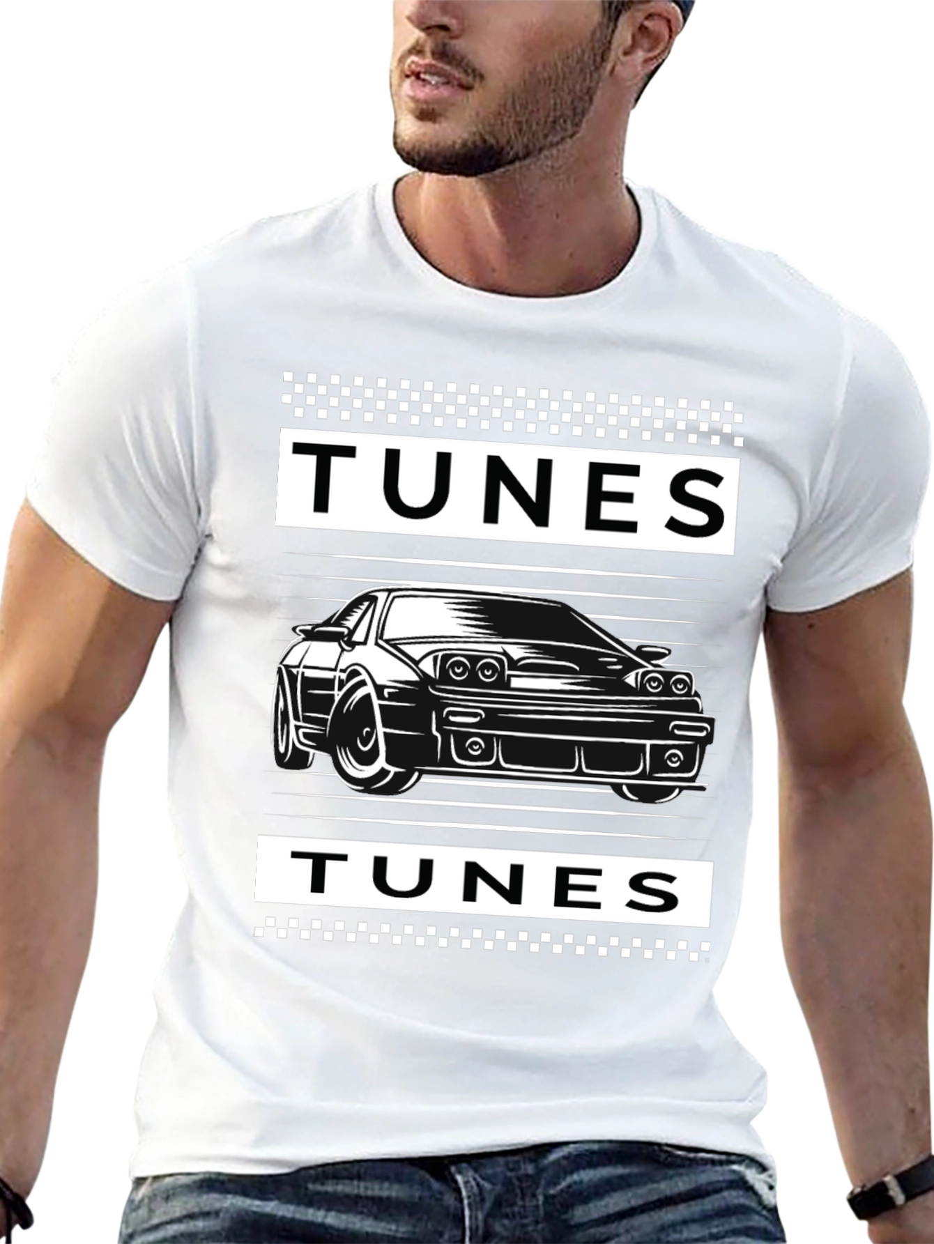Tunes Car Graphic Tee - Black