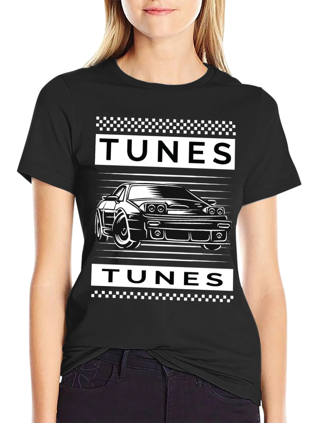 Tunes Car Graphic Tee - Black