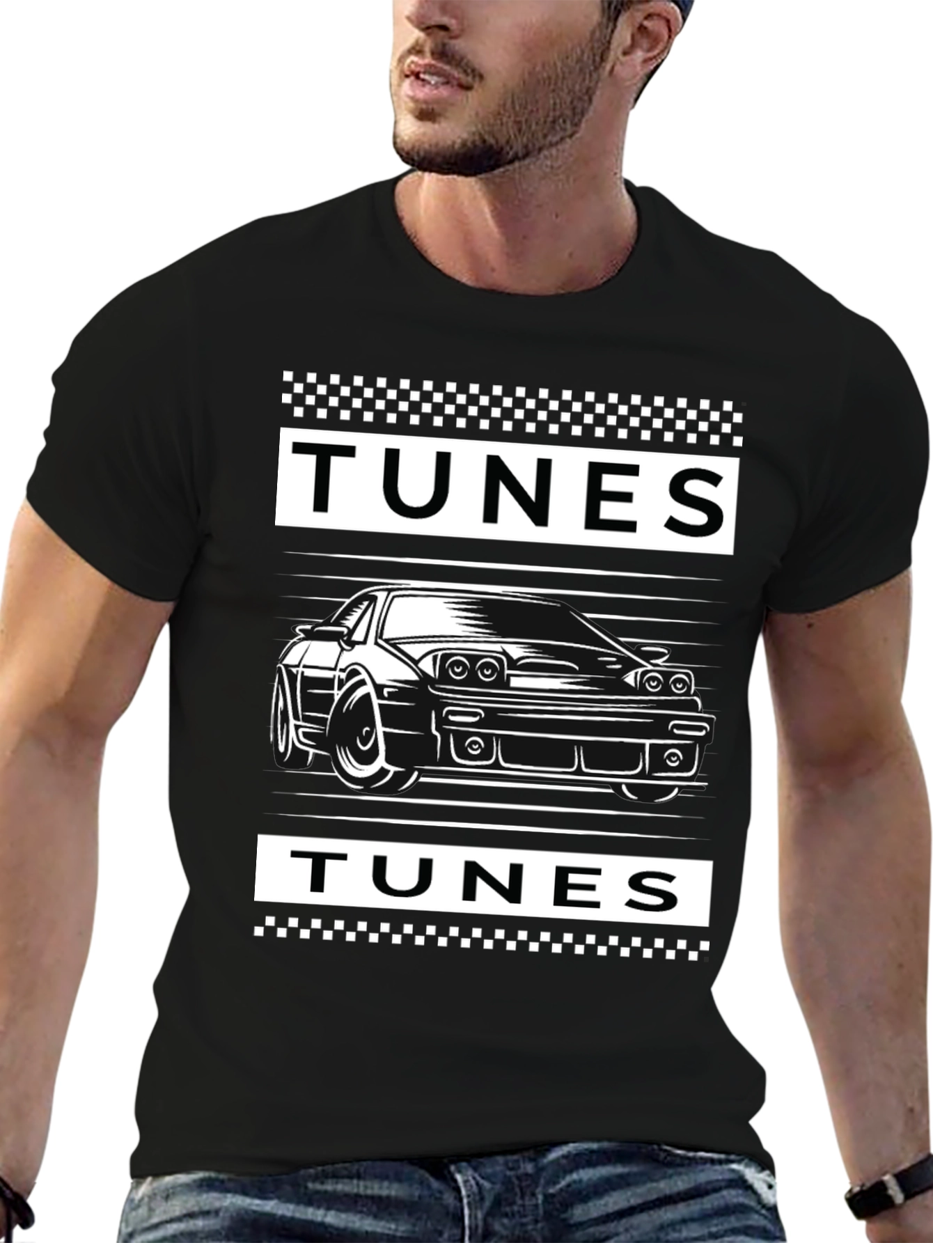 Tunes Car Graphic Tee - Black