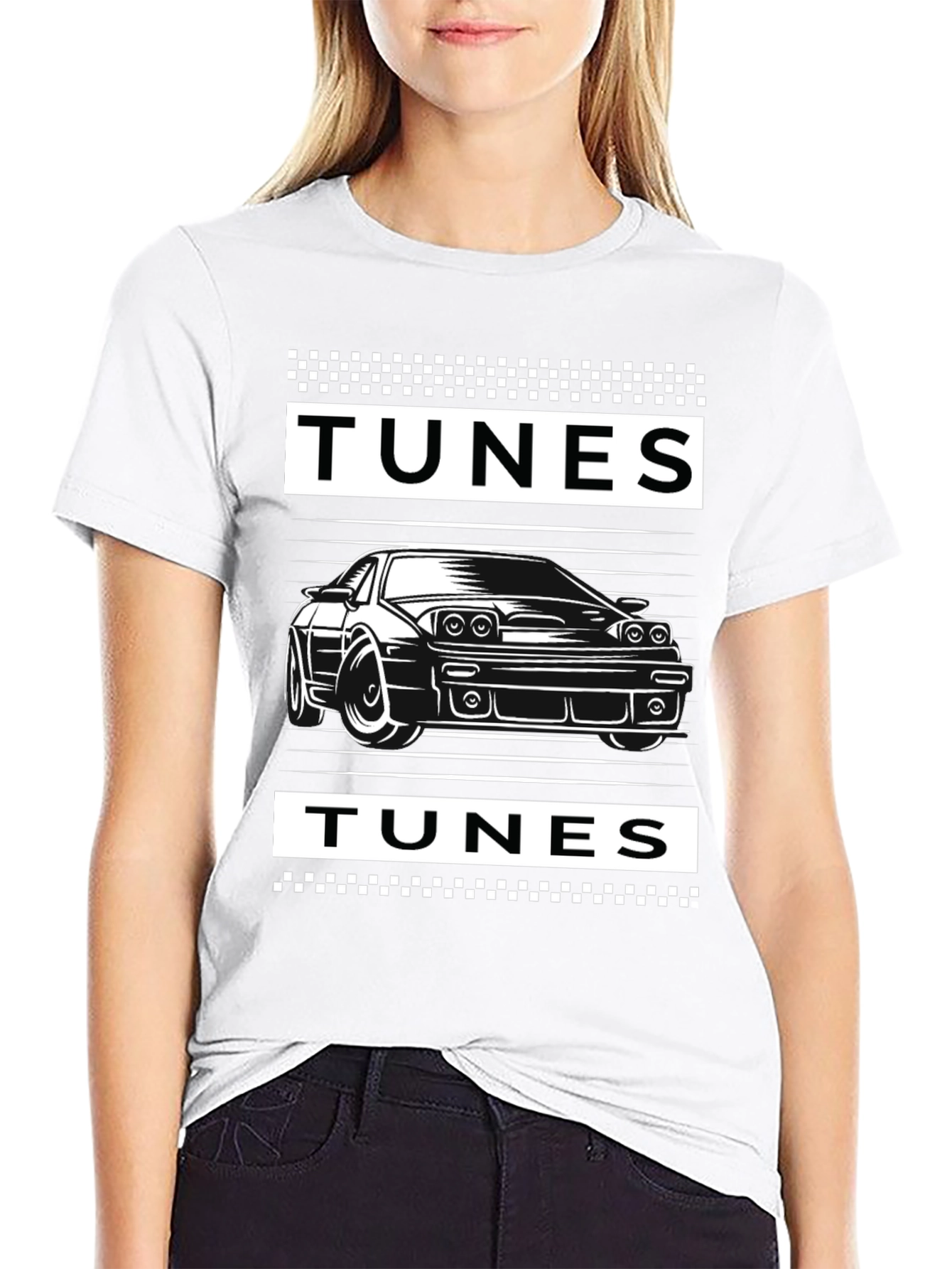 Tunes Car Graphic Tee - Black