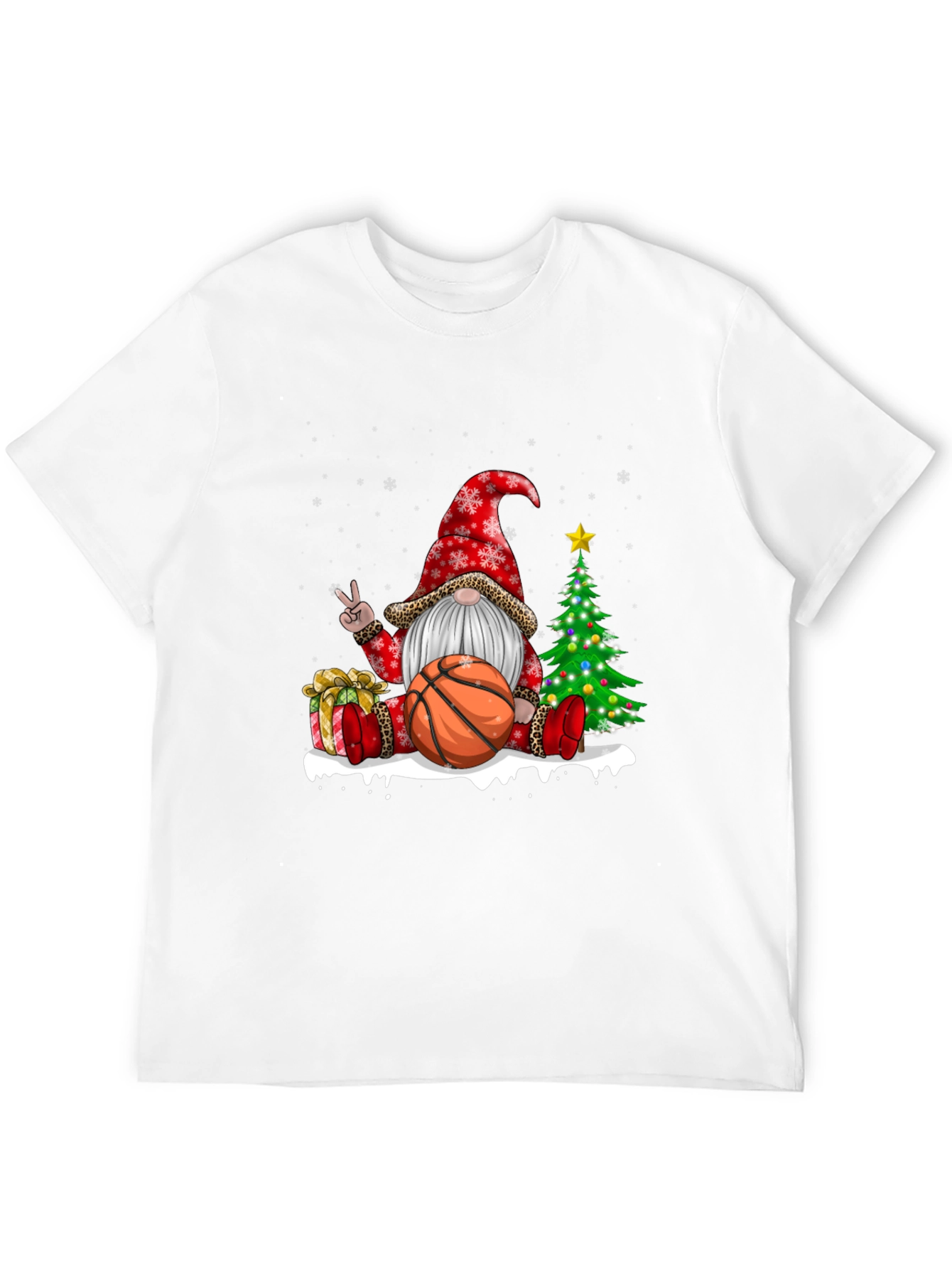 Festive Basketball Gnome T-Shirt
