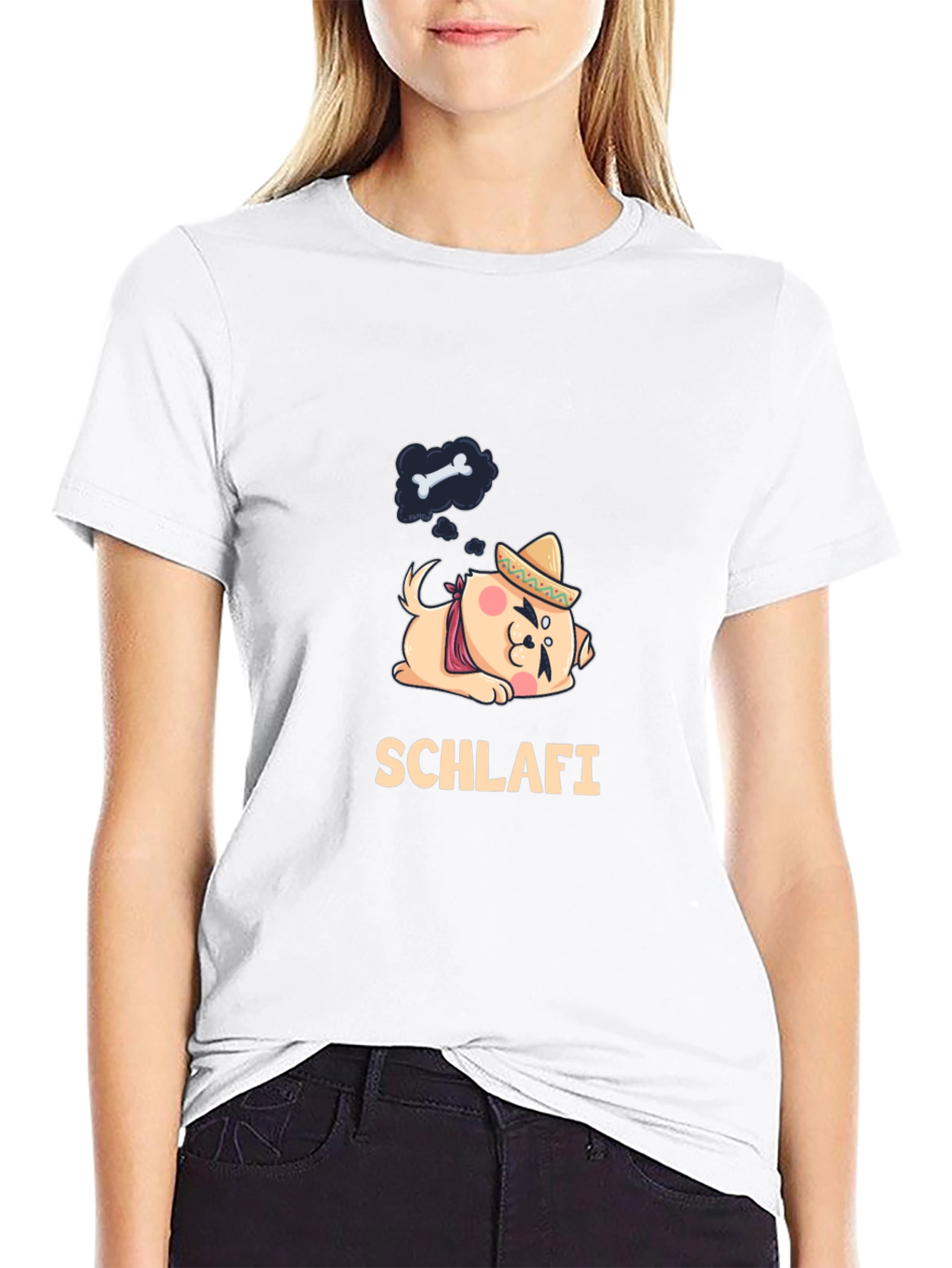 Schlafi Dog T-Shirt - Dream of Bones!