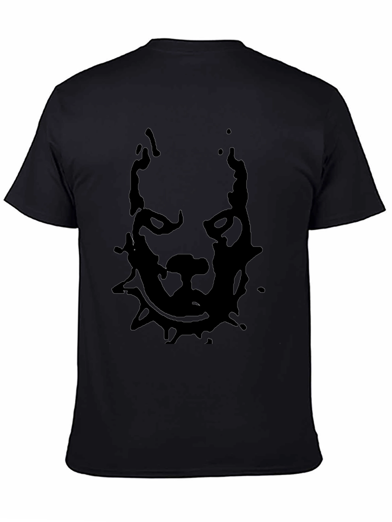 Pitbull Graphic Print Black T-Shirt