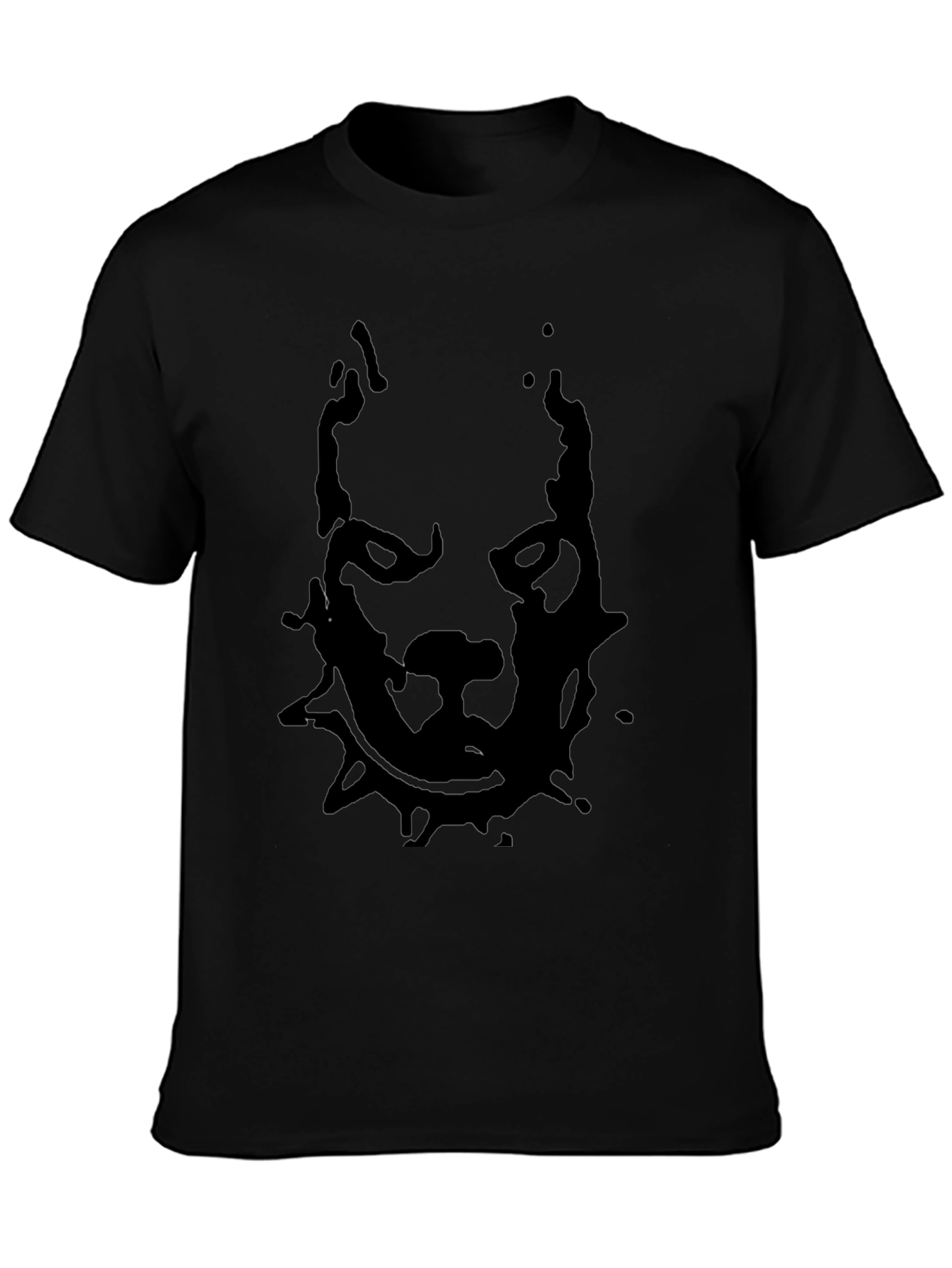 Pitbull Graphic Print Black T-Shirt