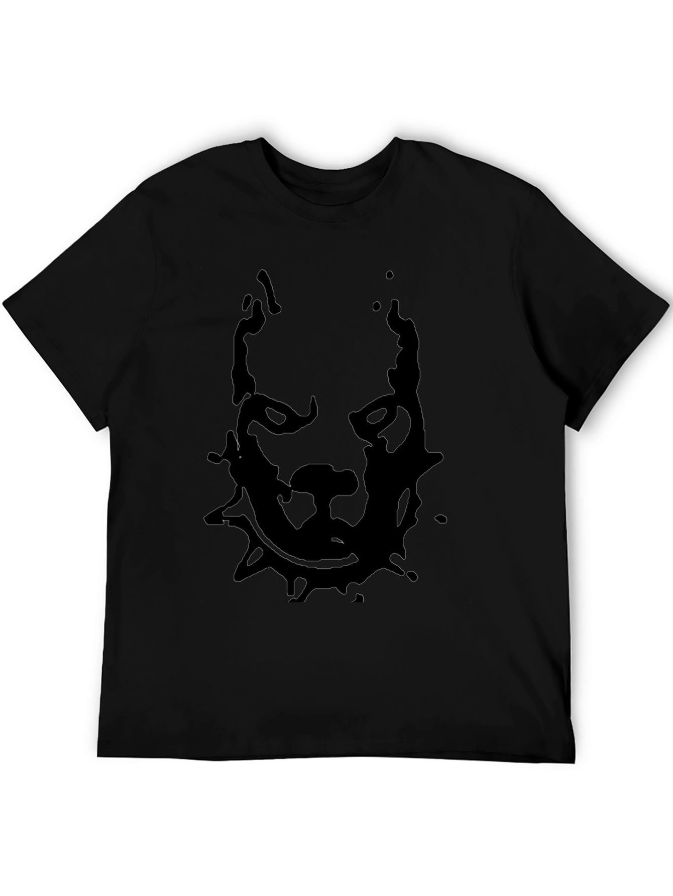 Pitbull Graphic Print Black T-Shirt