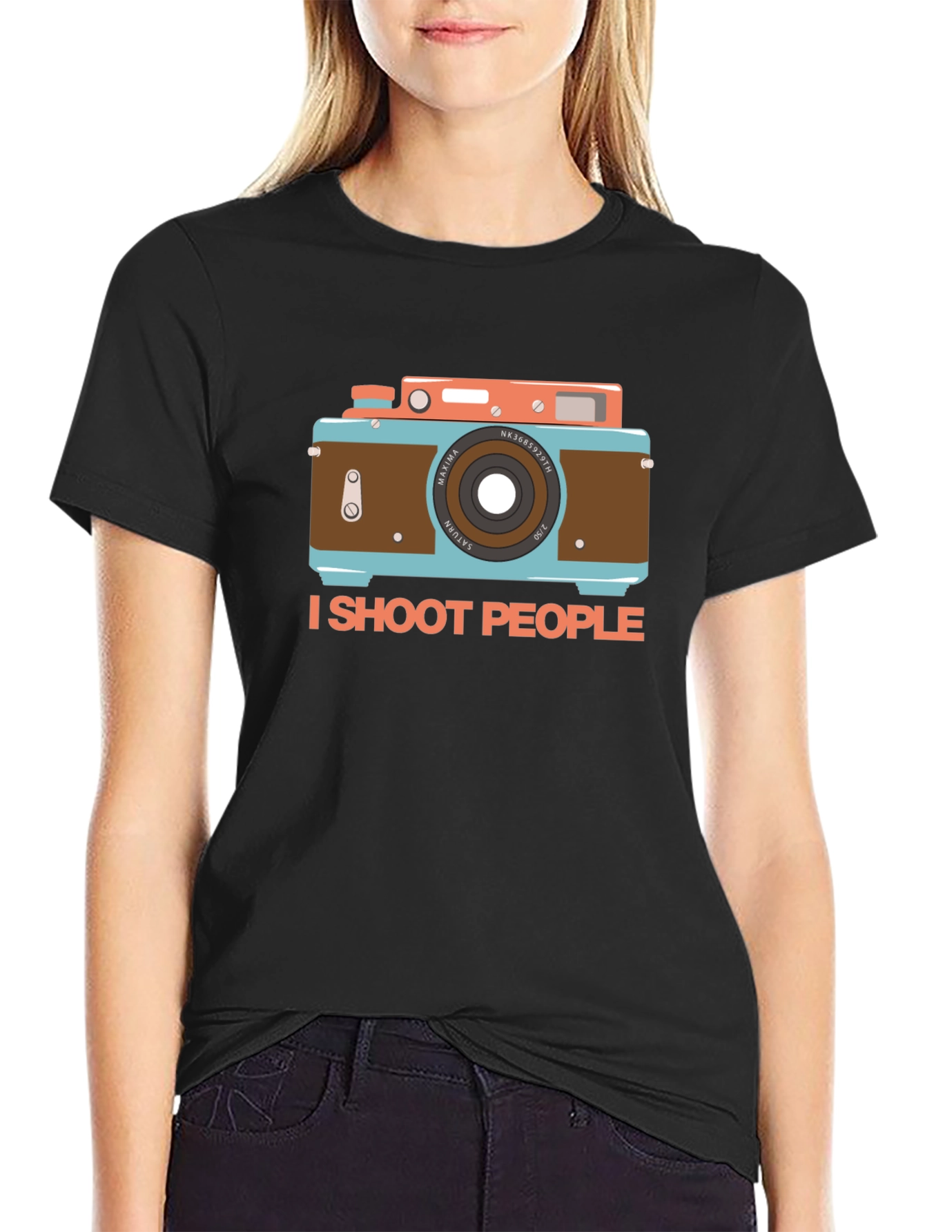 I Shoot People Camera Graphic T-Shirt