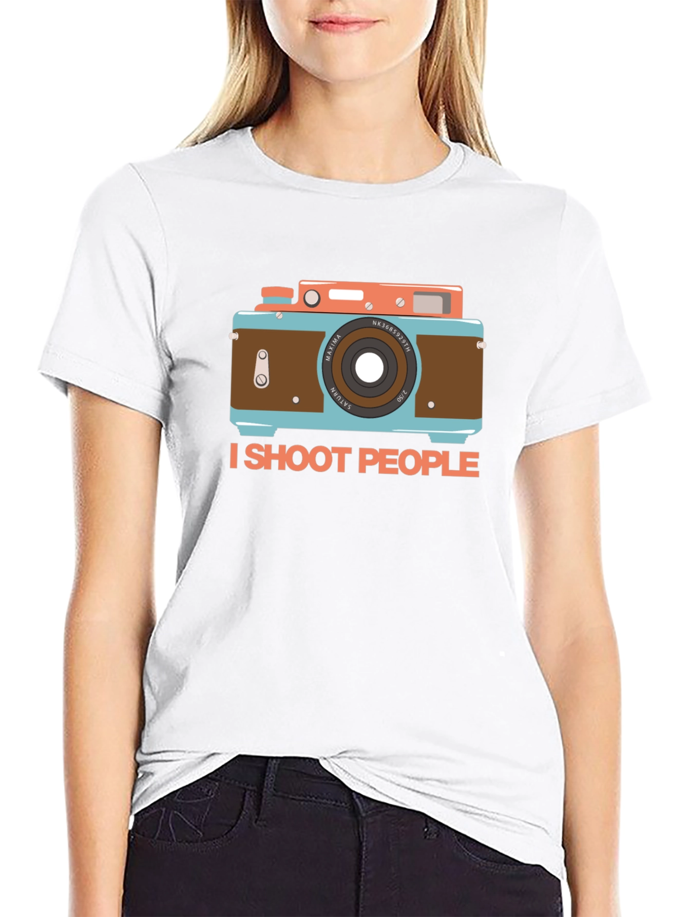 I Shoot People Camera Graphic T-Shirt