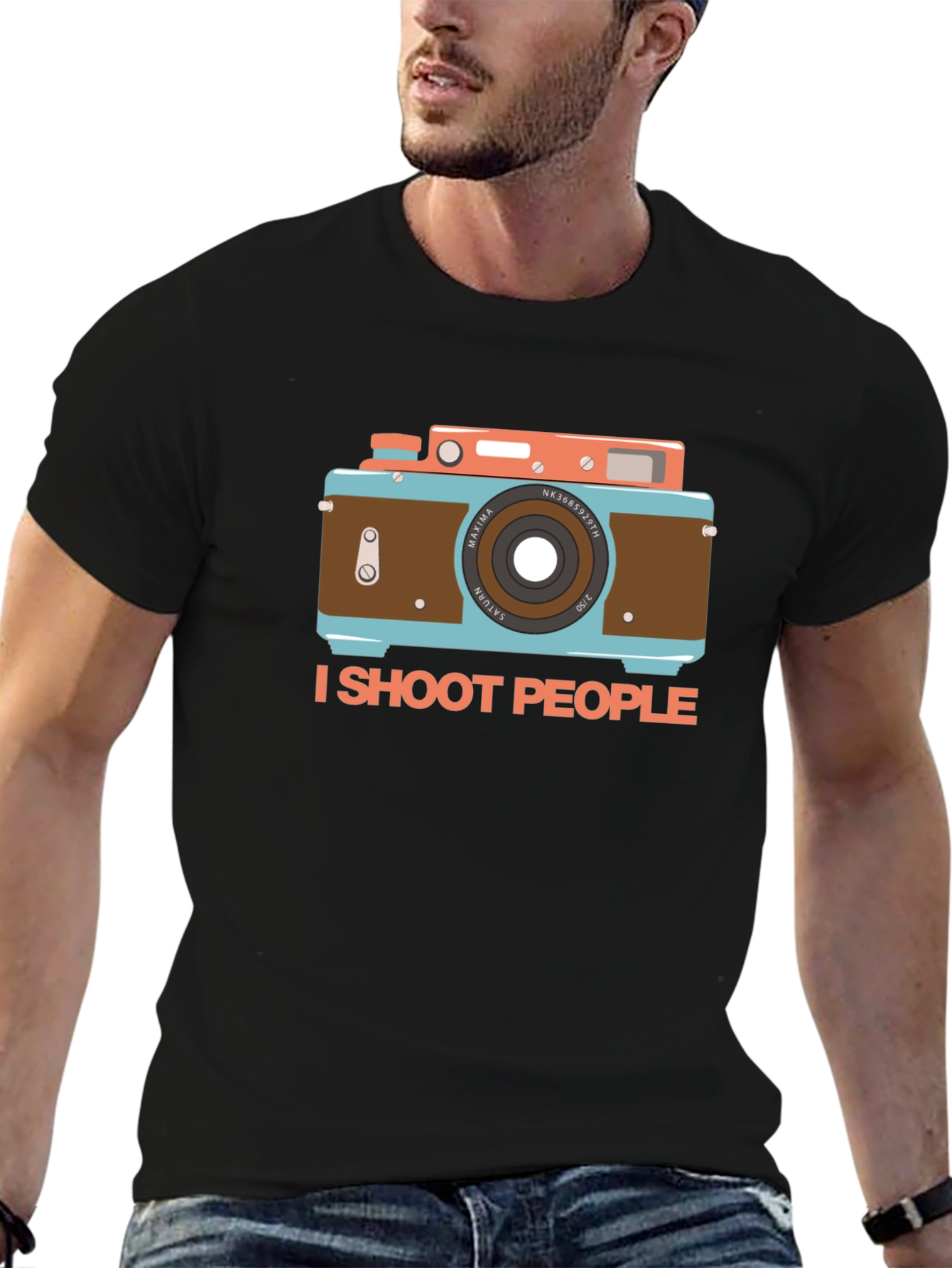 I Shoot People Camera Graphic T-Shirt