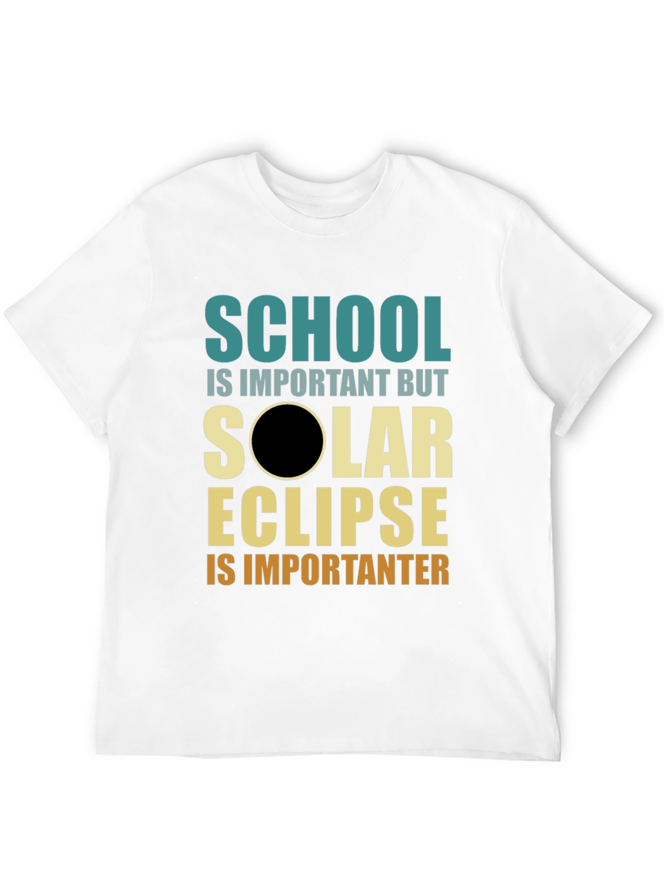 Solar Eclipse Graphic T-Shirt - School is Important(er)