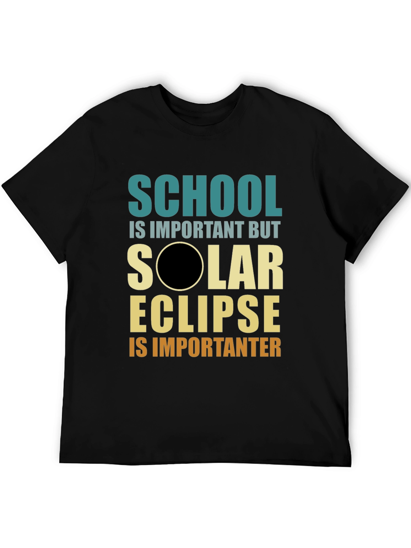 Solar Eclipse Graphic T-Shirt - School is Important(er)