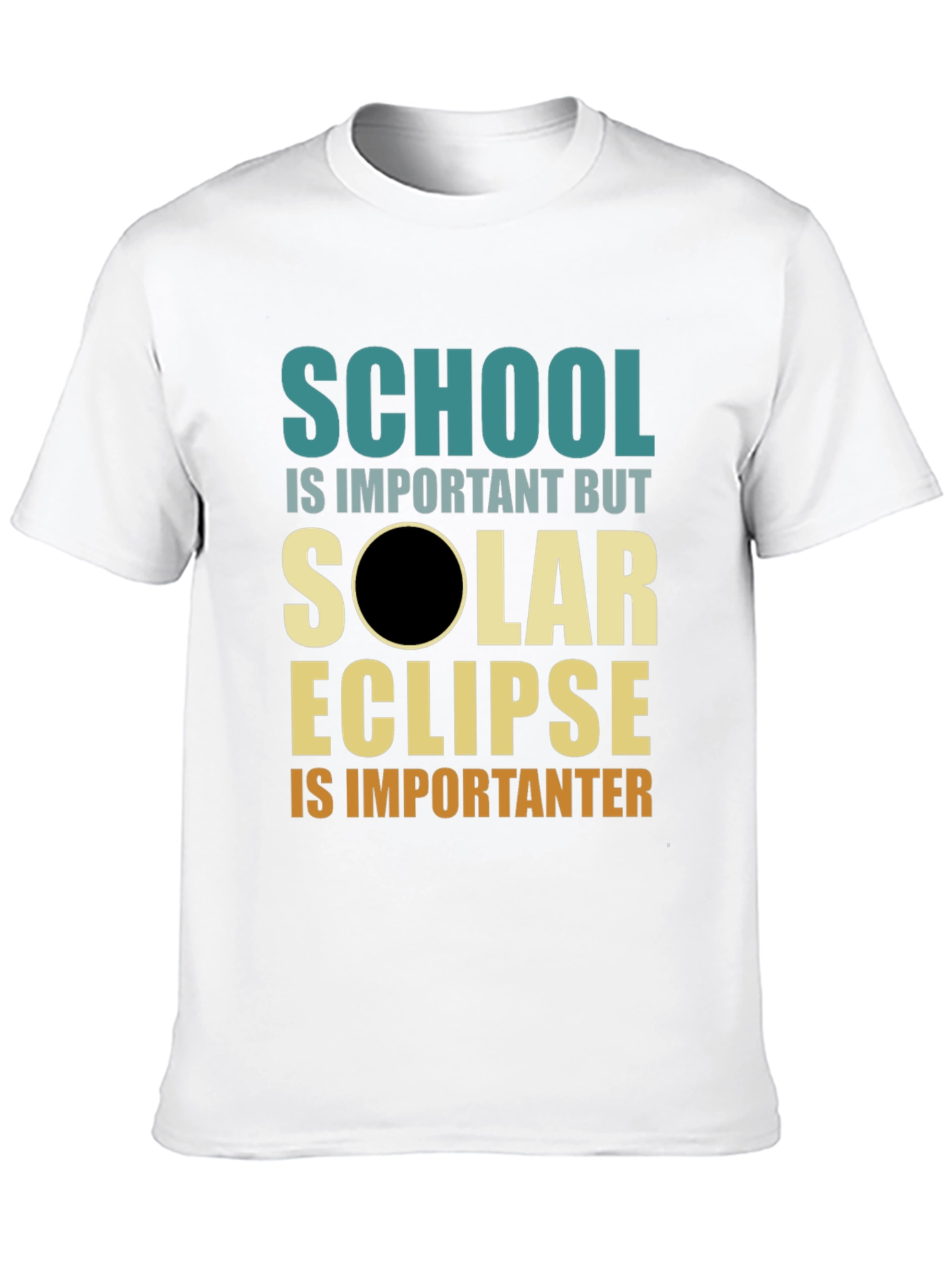 Solar Eclipse Graphic T-Shirt - School is Important(er)