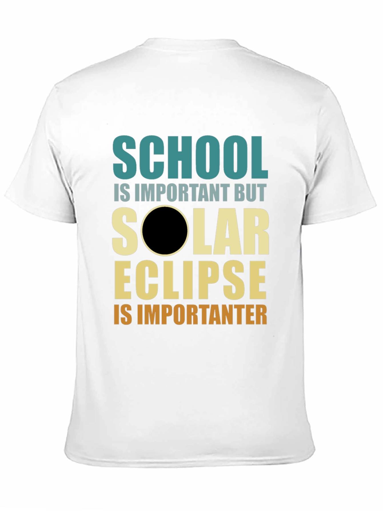 Solar Eclipse Graphic T-Shirt - School is Important(er)