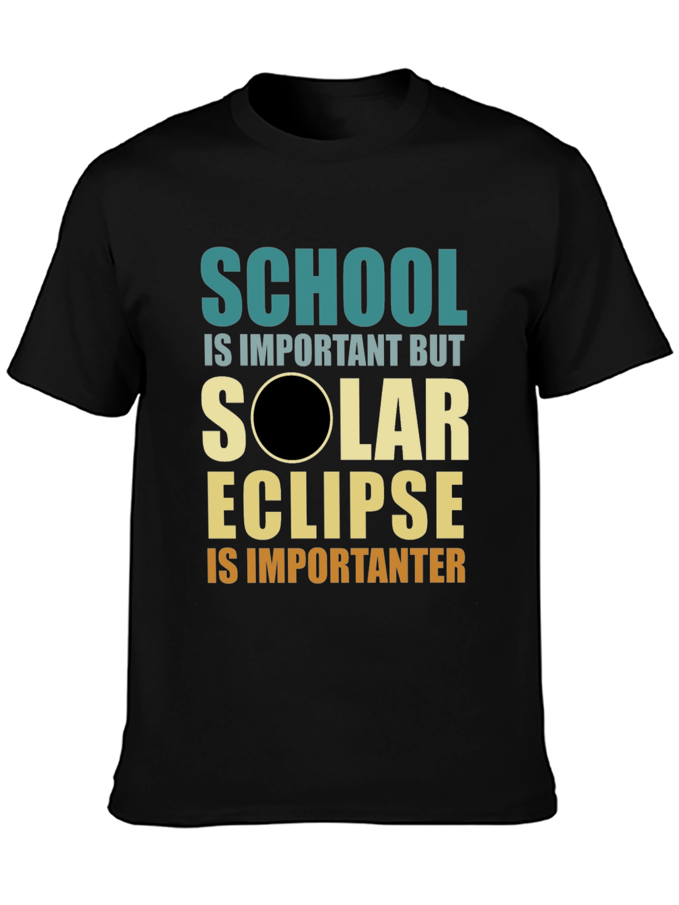 Solar Eclipse Graphic T-Shirt - School is Important(er)
