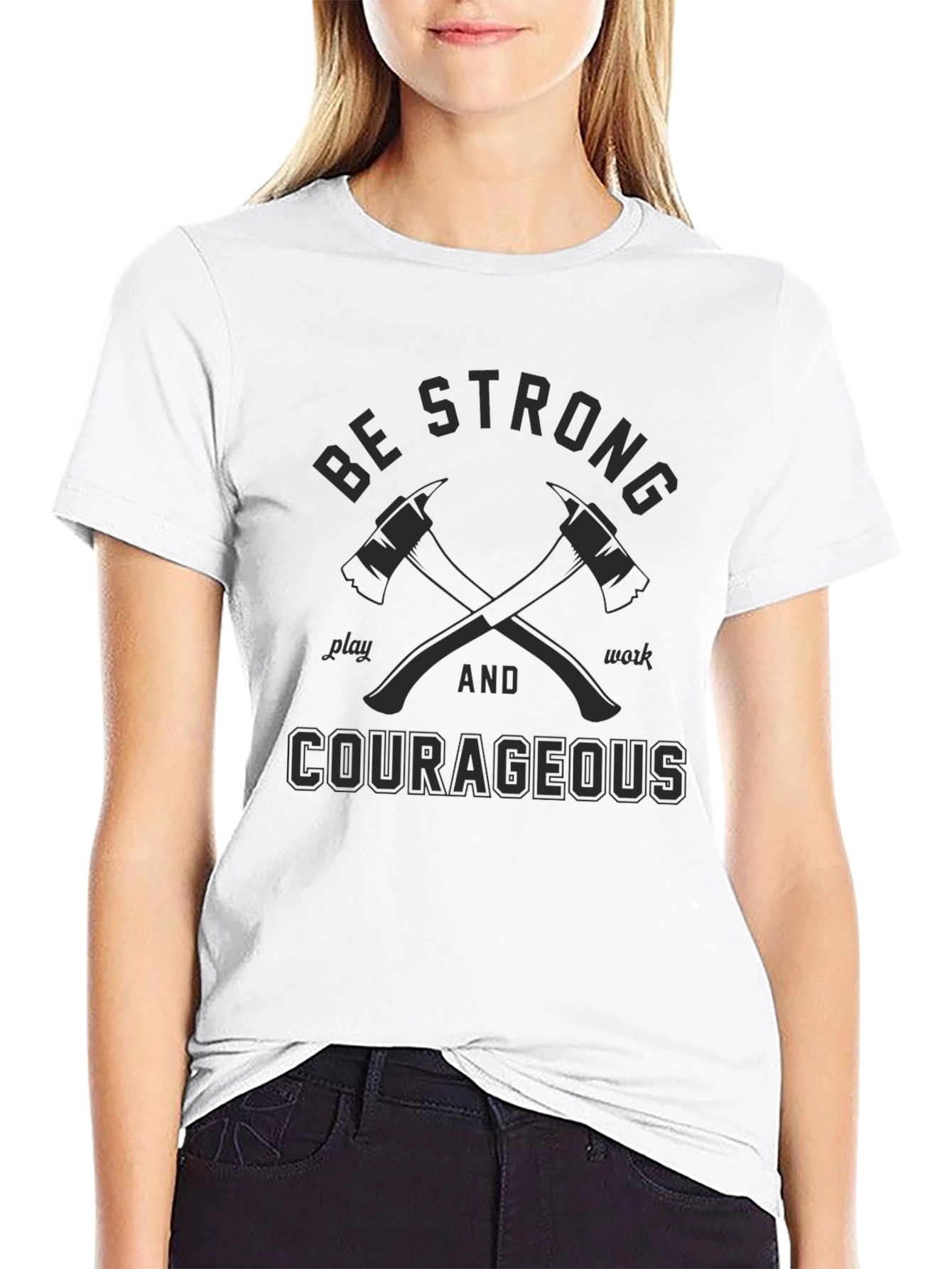 Be Strong Courageous Graphic Tee