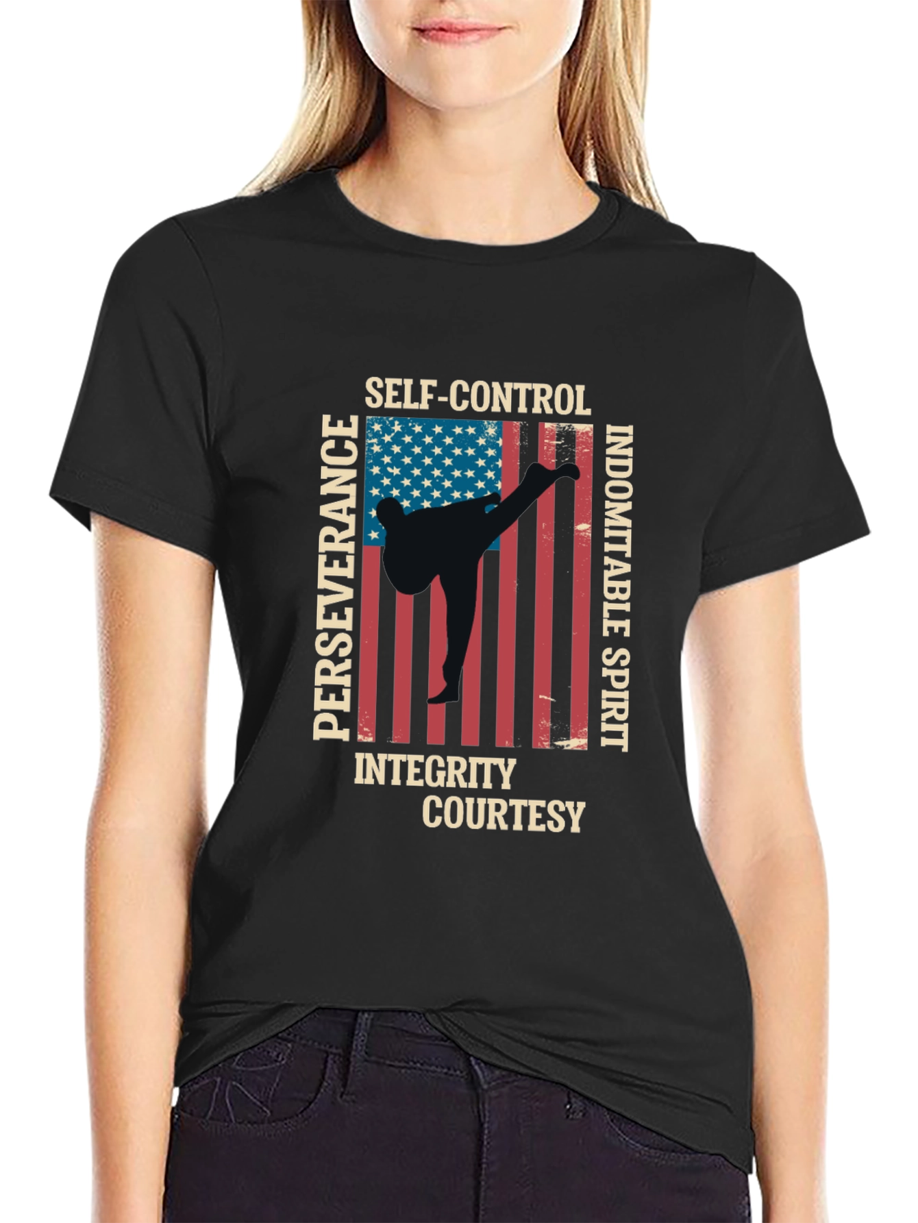 Martial Arts USA Flag T-Shirt