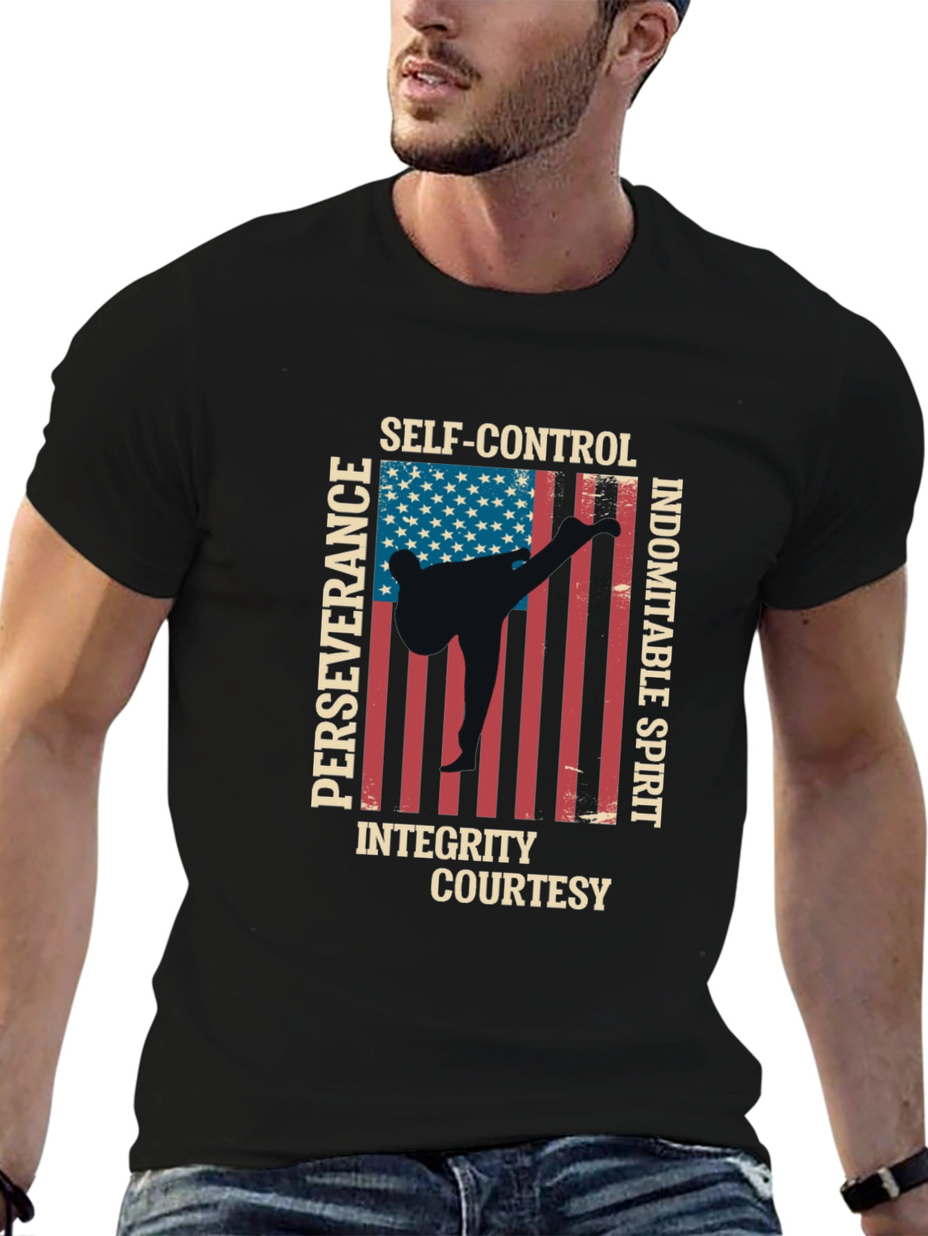 Martial Arts USA Flag T-Shirt