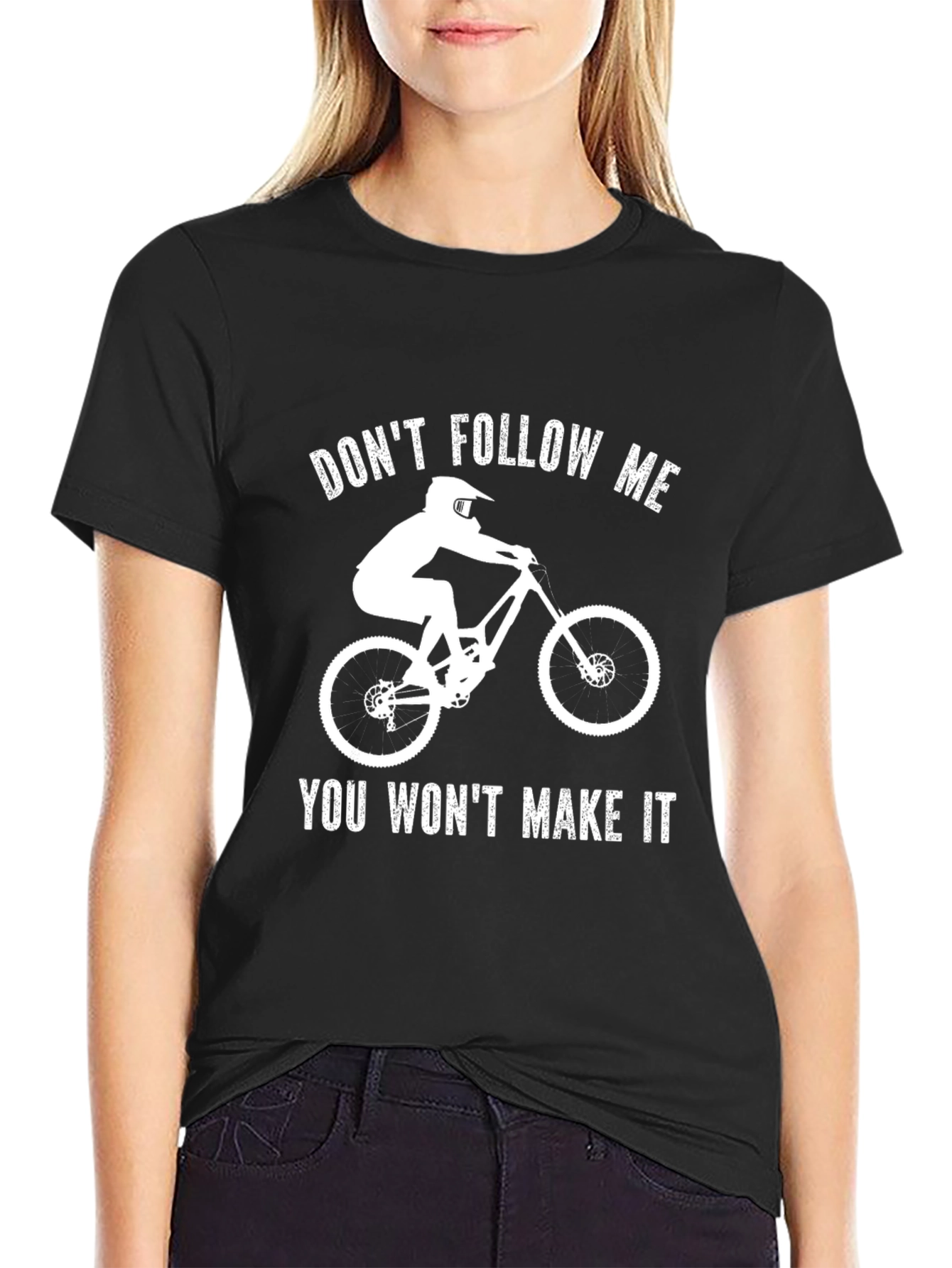 Dont Follow Me Funny Mountain Biking T-Shirt