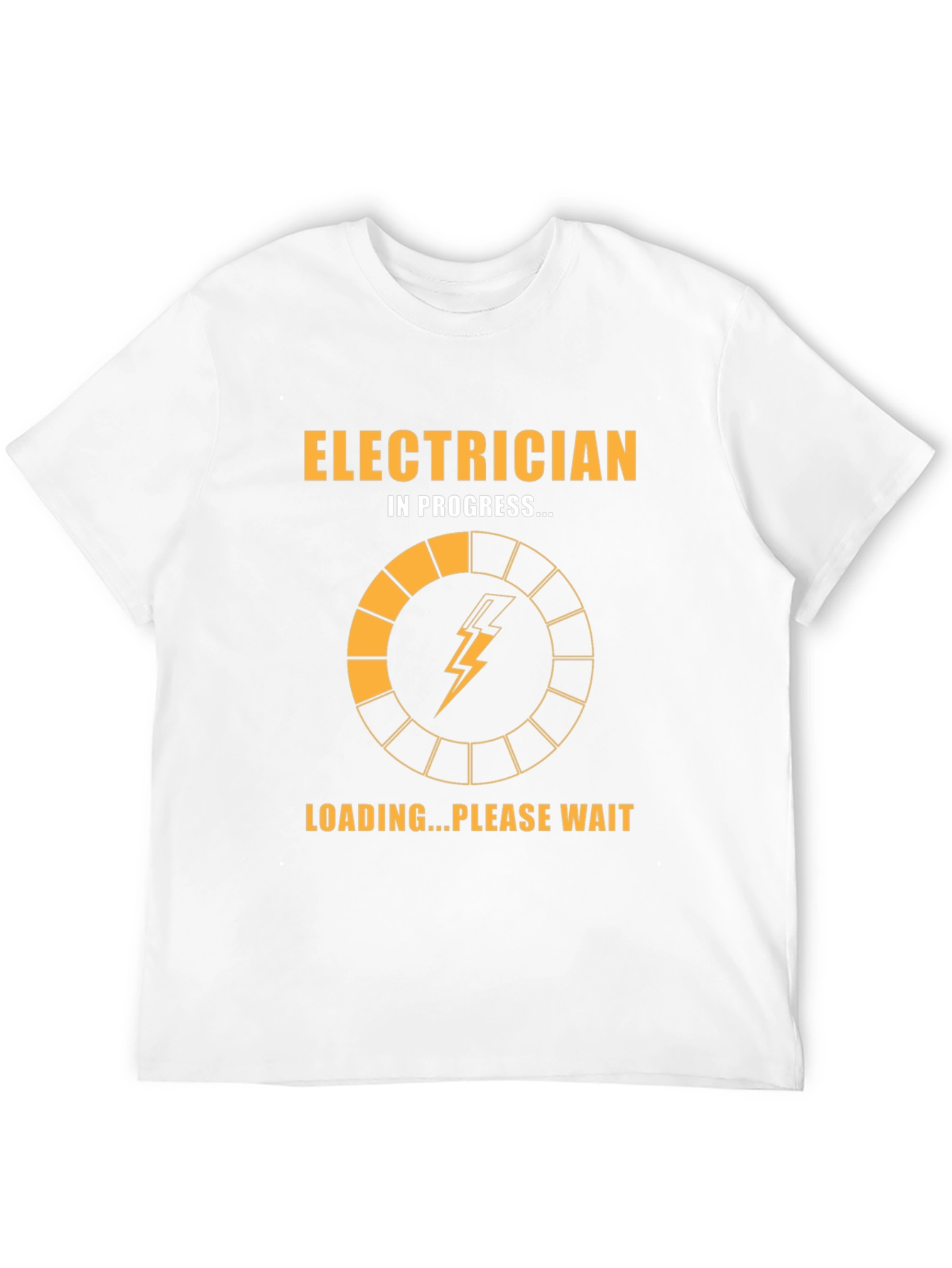 Electrician in Progress Funny T-Shirt - Black Cotton Tee