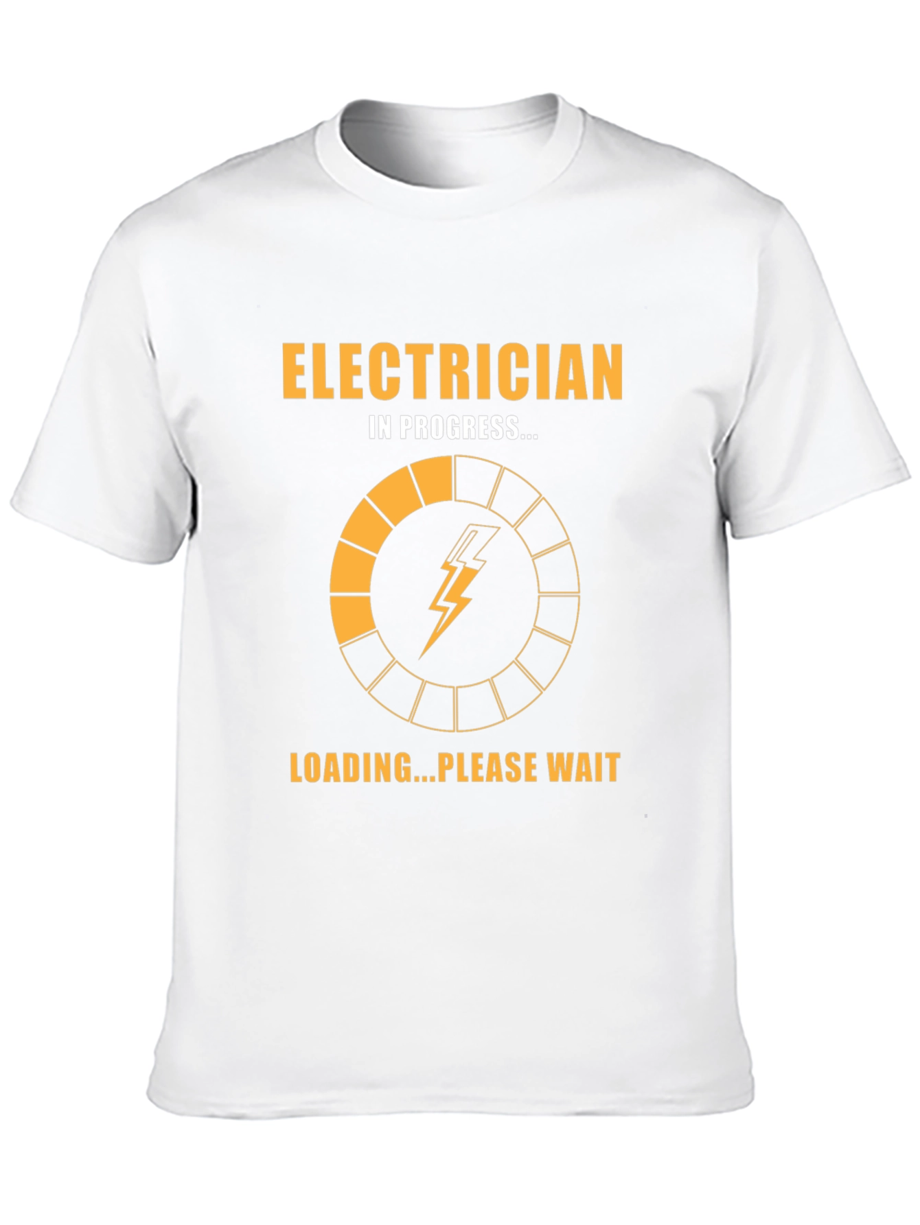 Electrician in Progress Funny T-Shirt - Black Cotton Tee